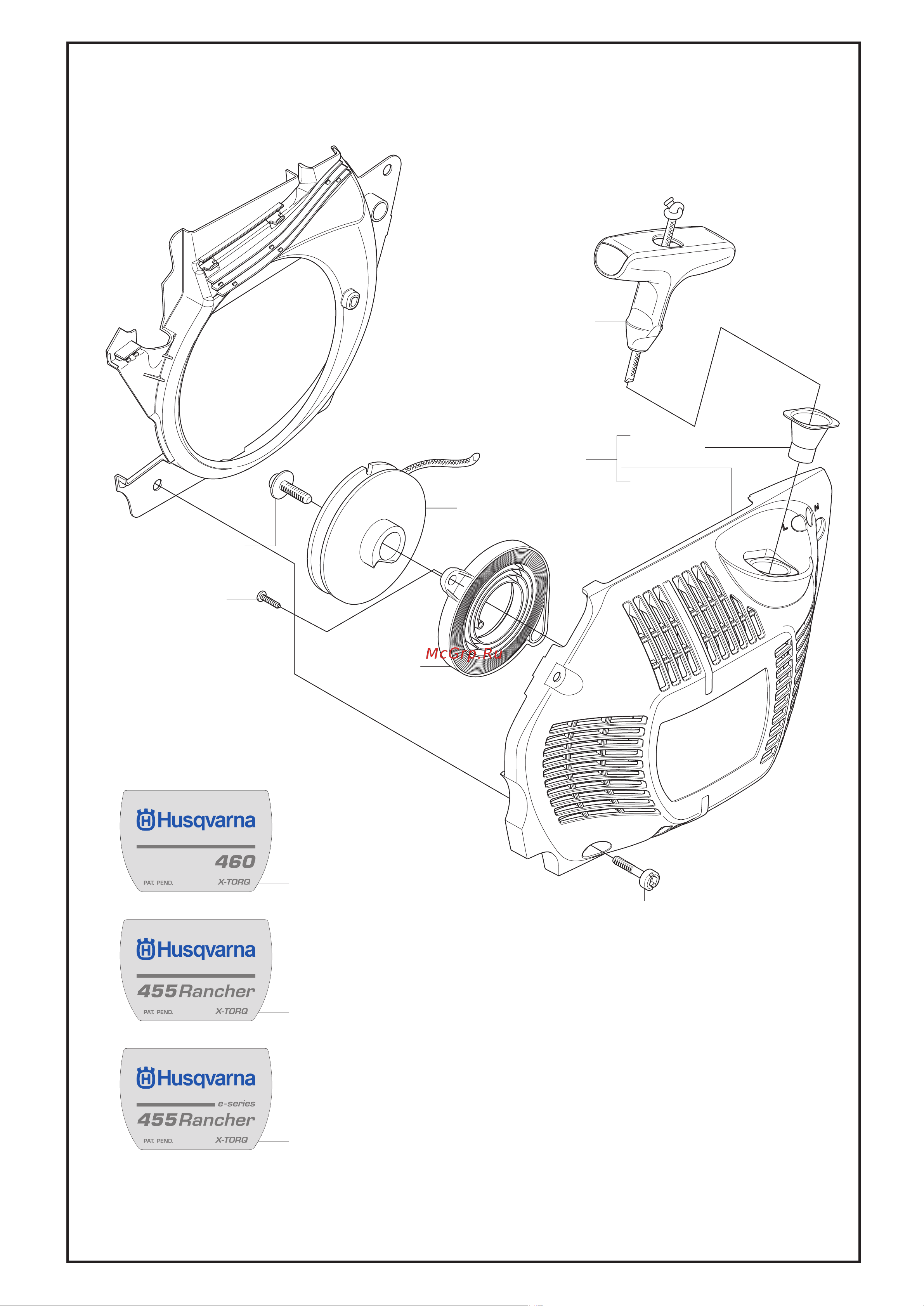 Husqvarna 460 (2007) parts Руководство по эксплуатации онлайн [6/19] 782792