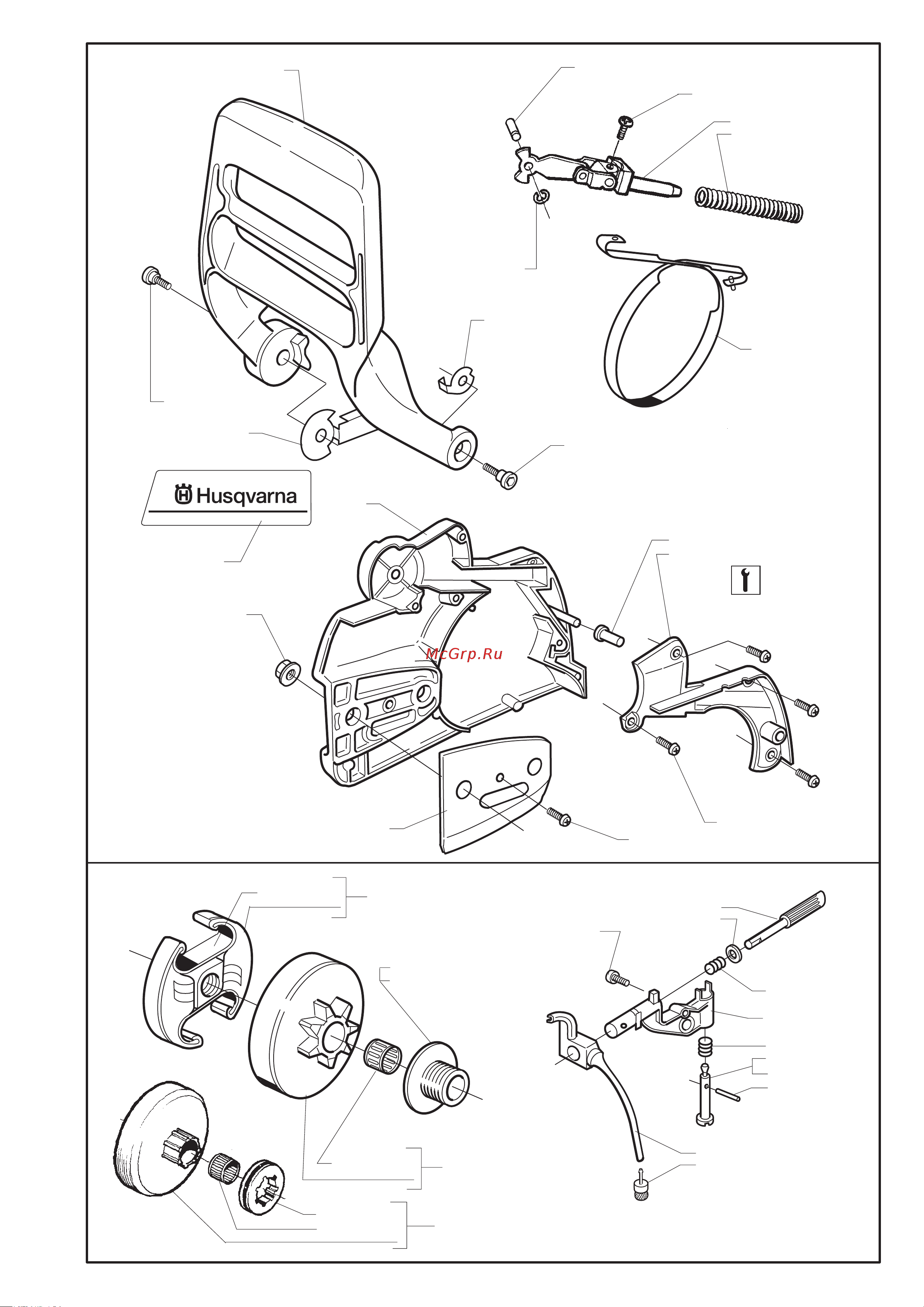 Husqvarna 351 (1999) parts Руководство по эксплуатации онлайн [2/9] 782810