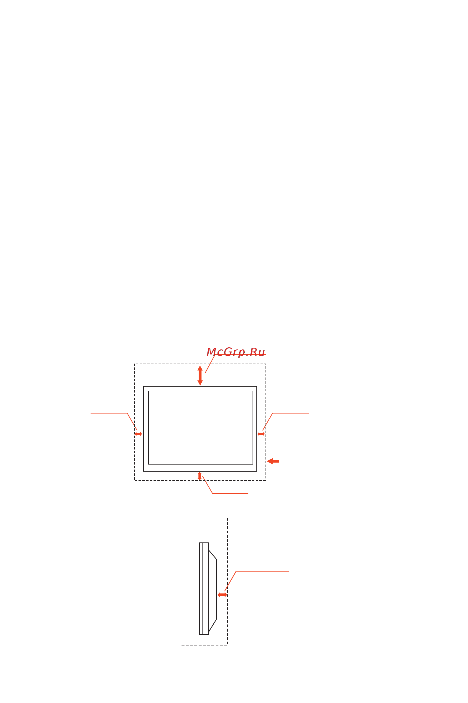 Nec MultiSync E654 [8/40] Вентиляция