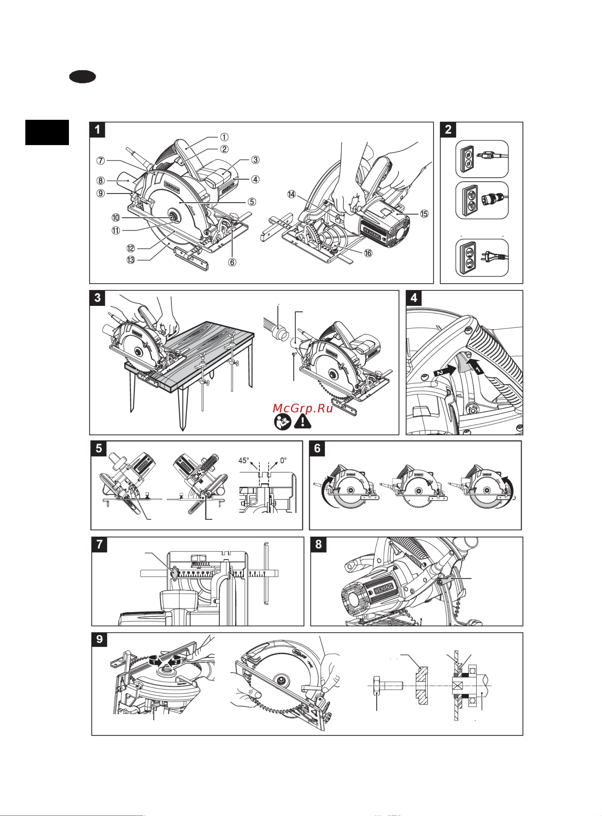 KEYANG CS235-20B [2/15] Keyang 4 дисковая электропила cs235 20b