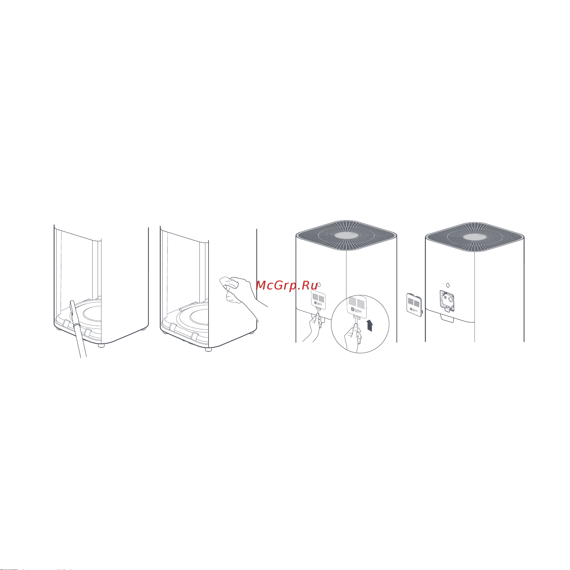 Xiaomi Mi Smart Air Purifier 4 Pro (BHR5056EU) [63/102] Очистка отсека для фильтра очистка лазерного датчика частиц