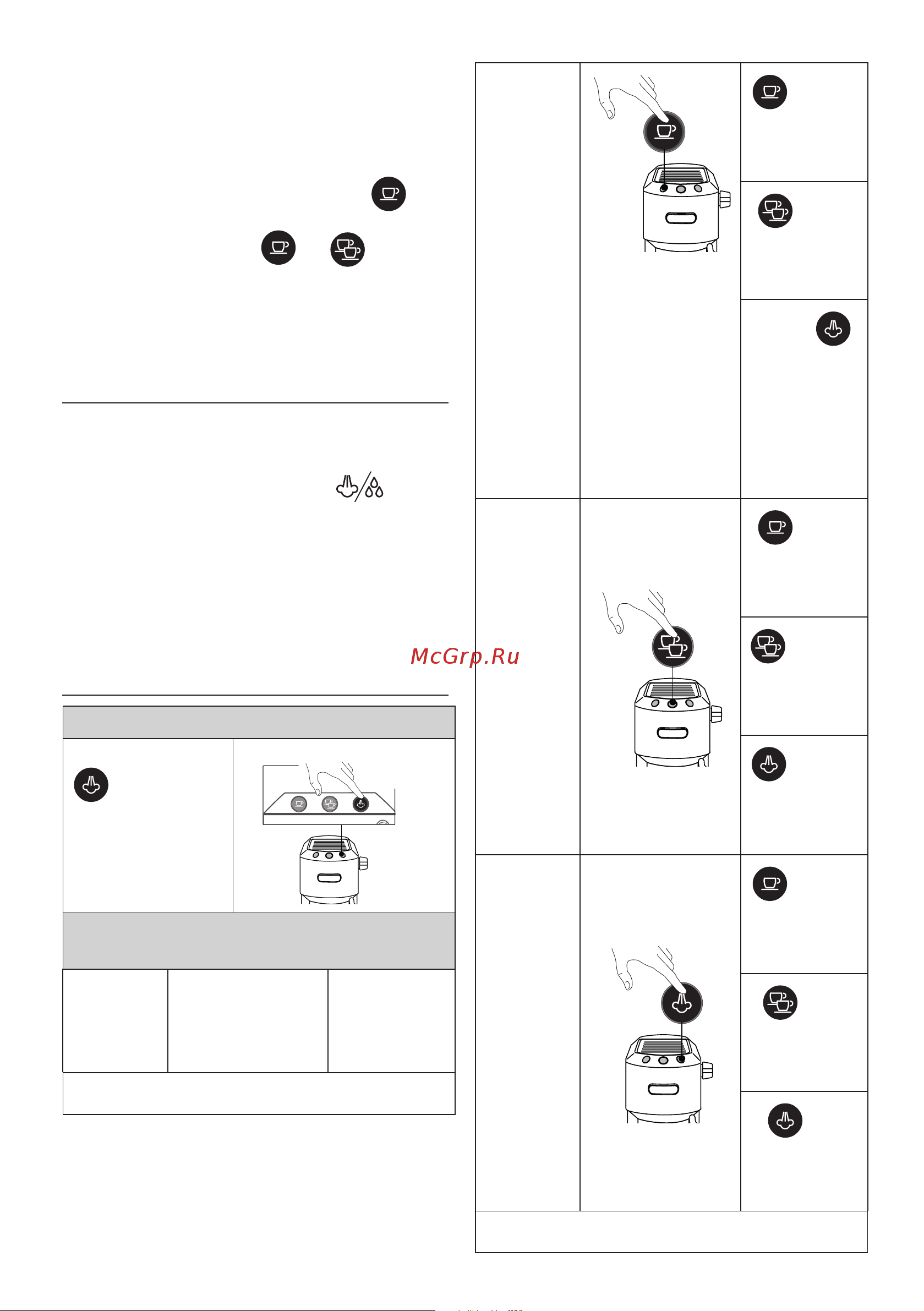 Delonghi EC885.BG [37/220] Es wird empfohlen nicht länger als 60 se kunden heißwasser auszugeben