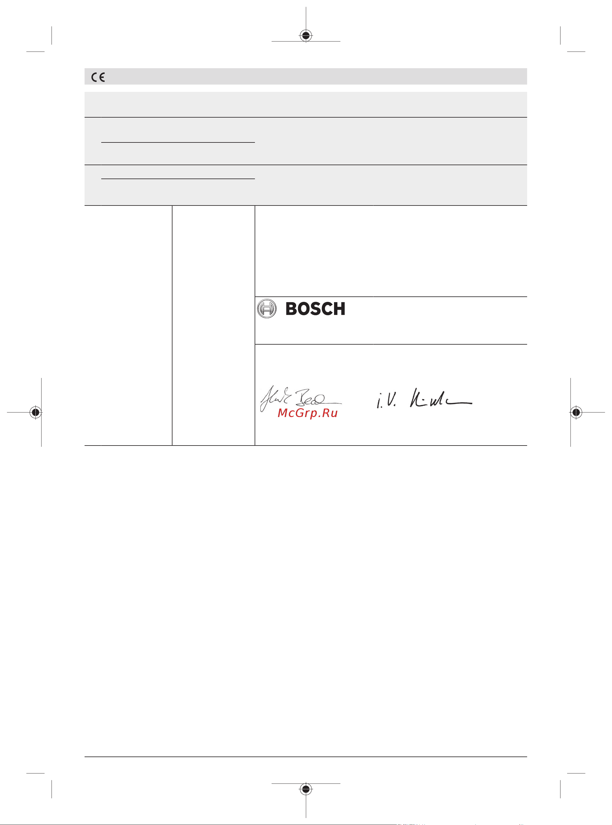 Bosch GWS 2200 230мм Руководство по эксплуатации онлайн [281/281] 783242