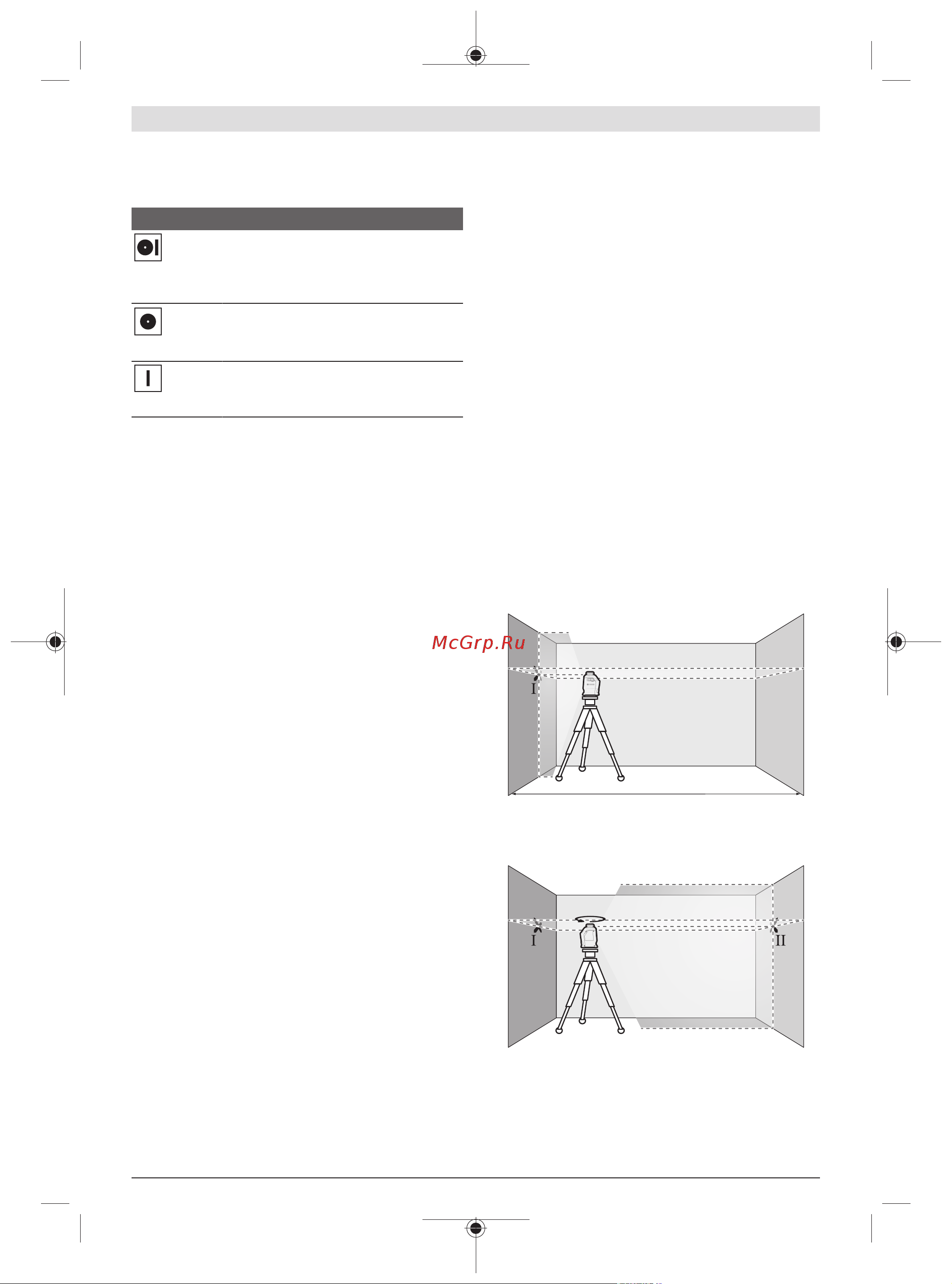 Bosch 0601063J00 [10/0] Working with automatic levelling see figures f g