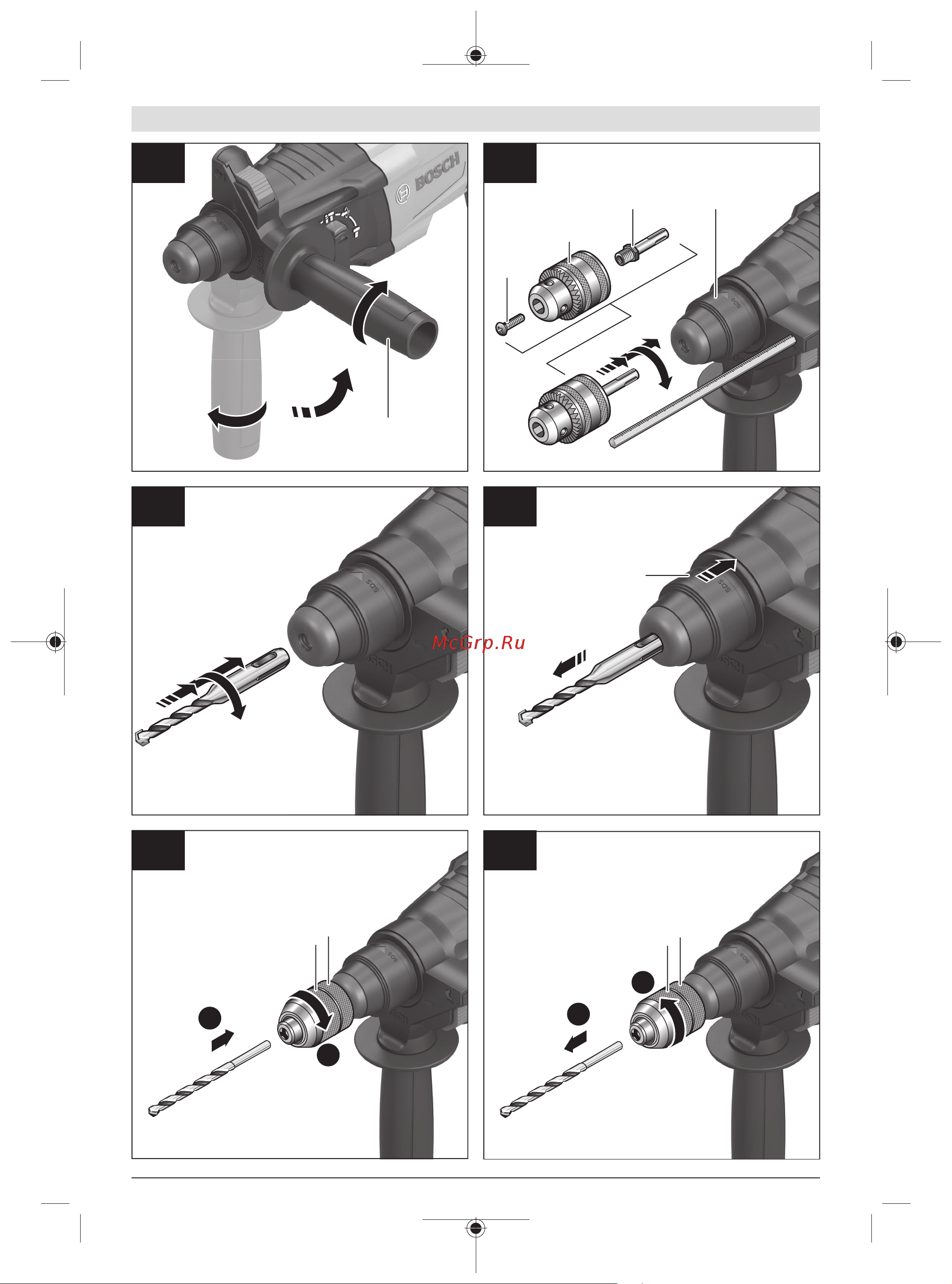 Bosch GBH 220 Руководство по эксплуатации онлайн [4/213] 783252