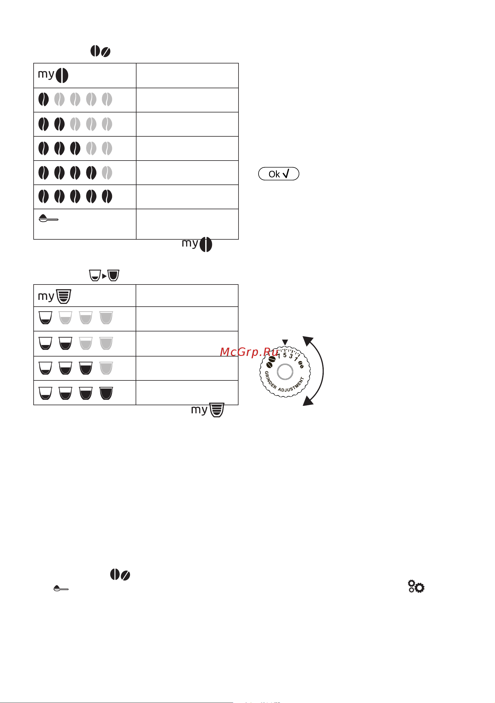 Delonghi ECAM370.95.S [158/386] Kahvin maun valinta
