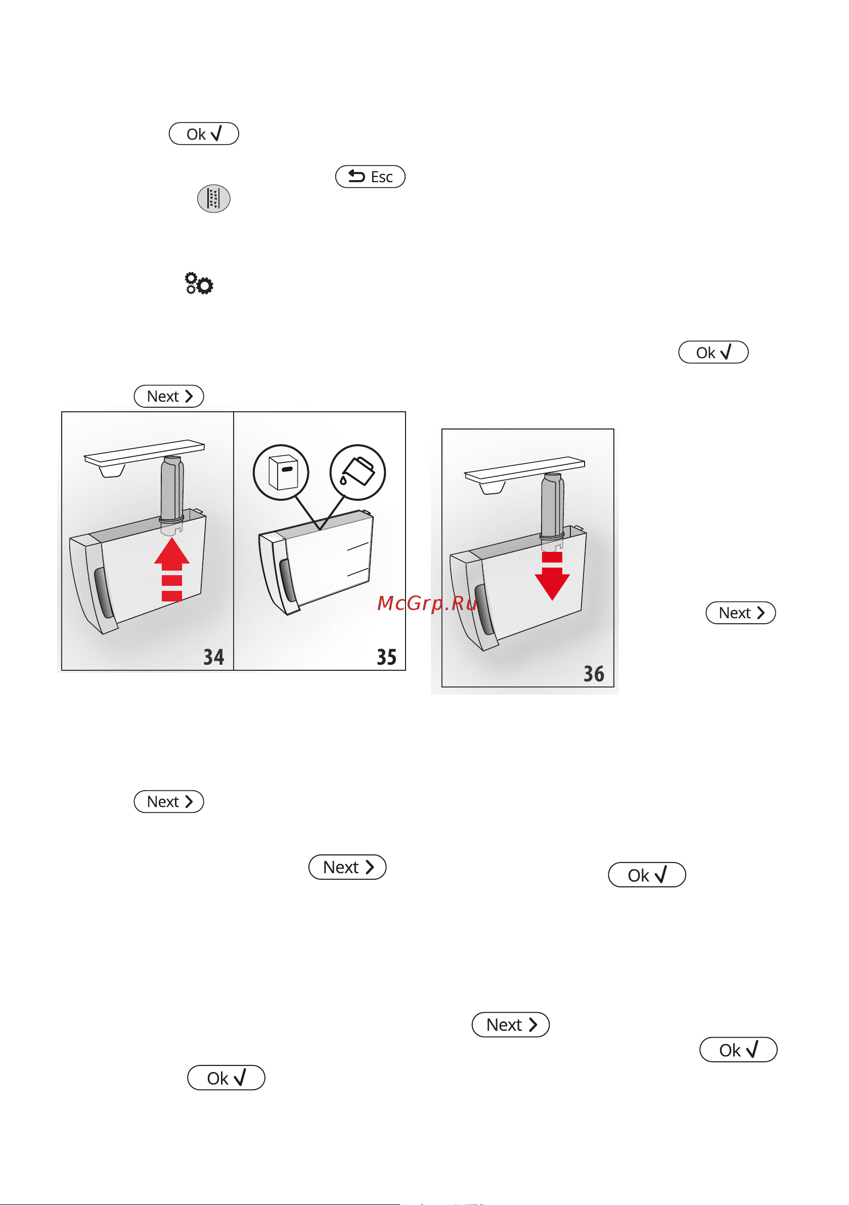 Delonghi ECAM370.95.S [292/386] Umieść poj 2l pod wylotem dyszy ok aby rozpo