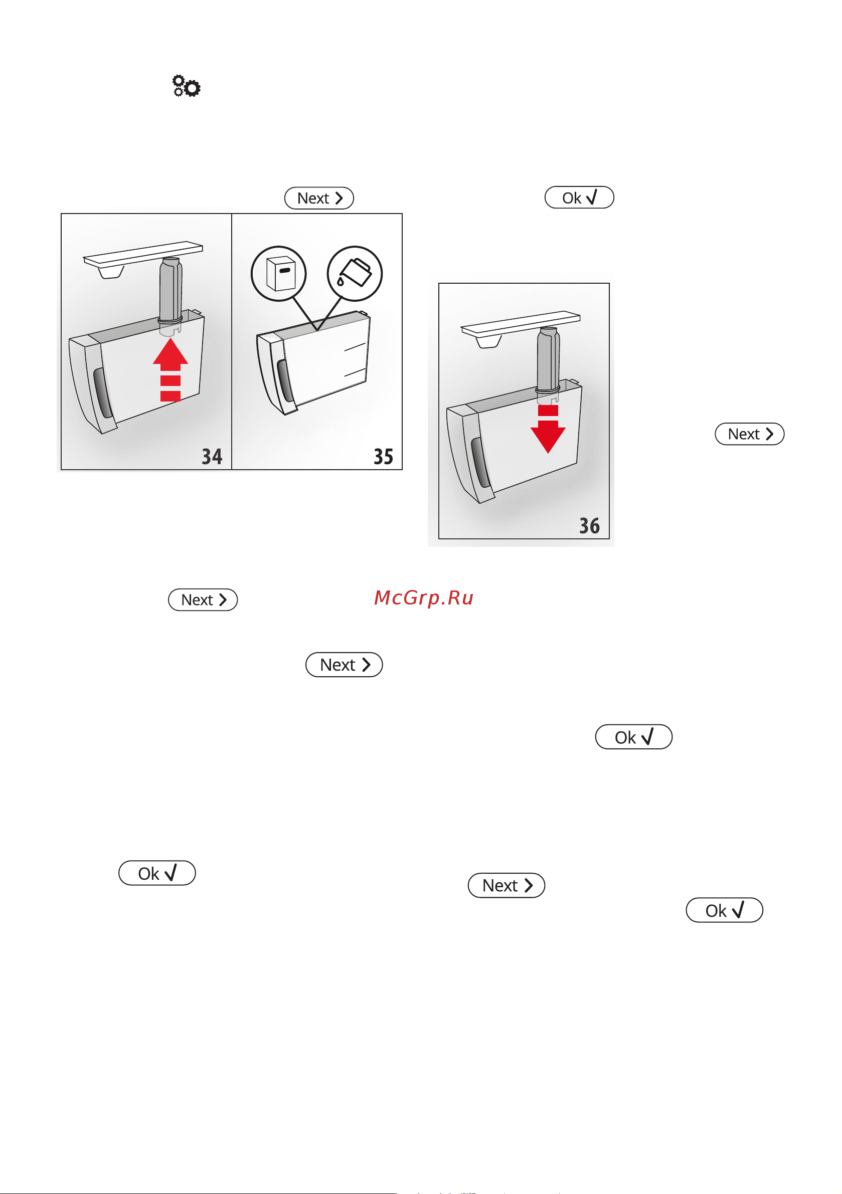Delonghi ECAM370.95.S [39/386] Poner recipiente 2l ok para iniciar enjuague