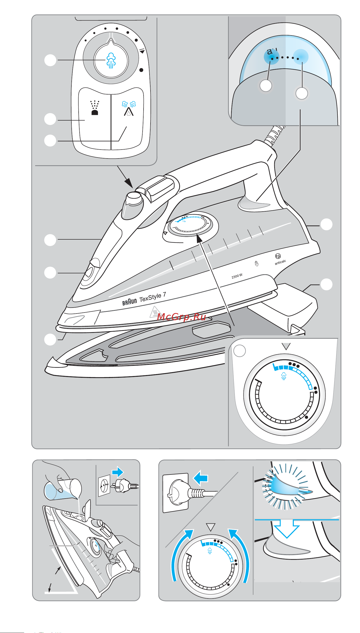 Braun Textyle Protector TS 735 Руководство по эксплуатации онлайн [3/76] 783275