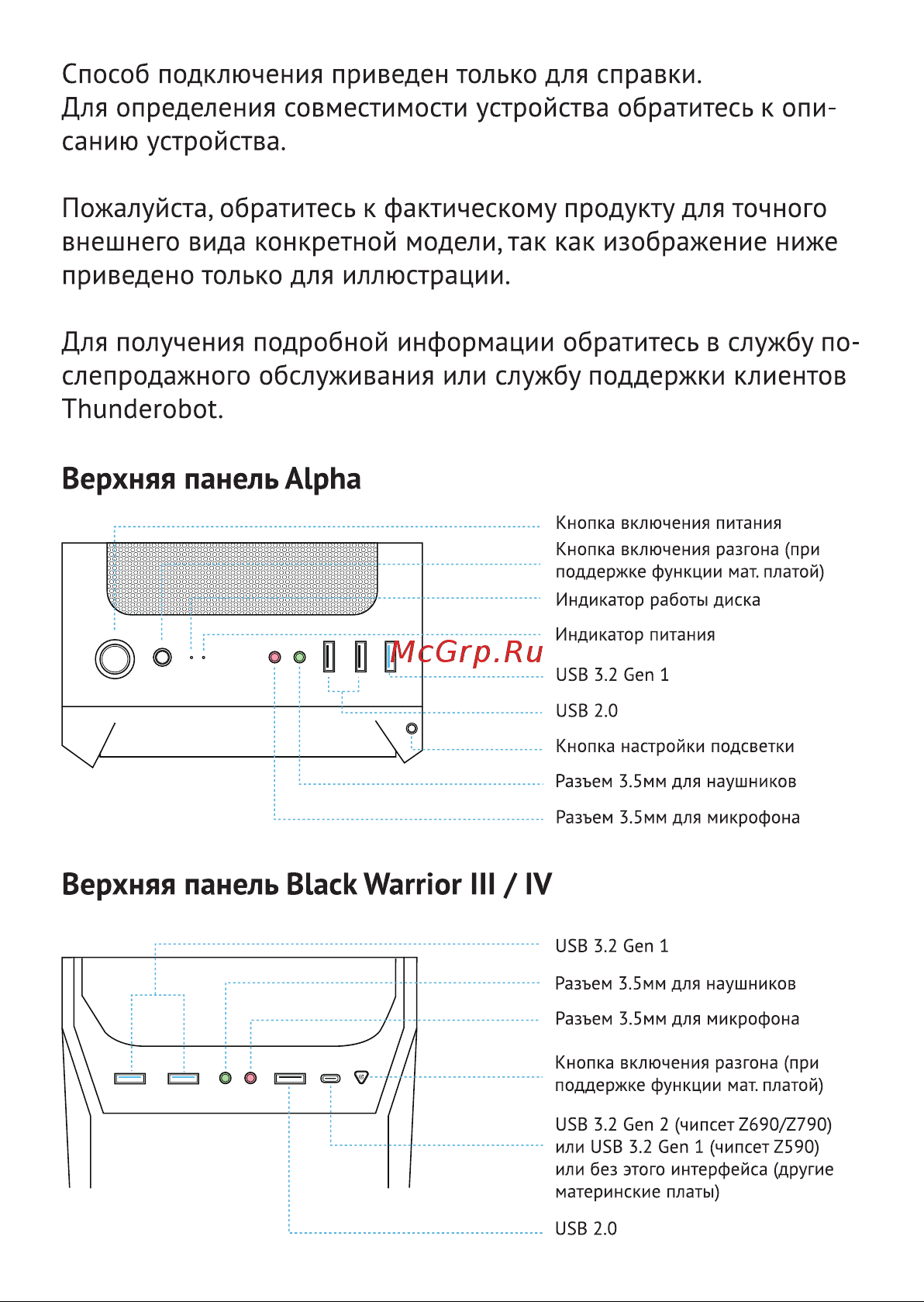 Thunderobot BW III Pro XL D(i5-12400/32G/SSD512G/RTX3060/noOS) Руководство по эксплуатации онлайн [8/23] 789484