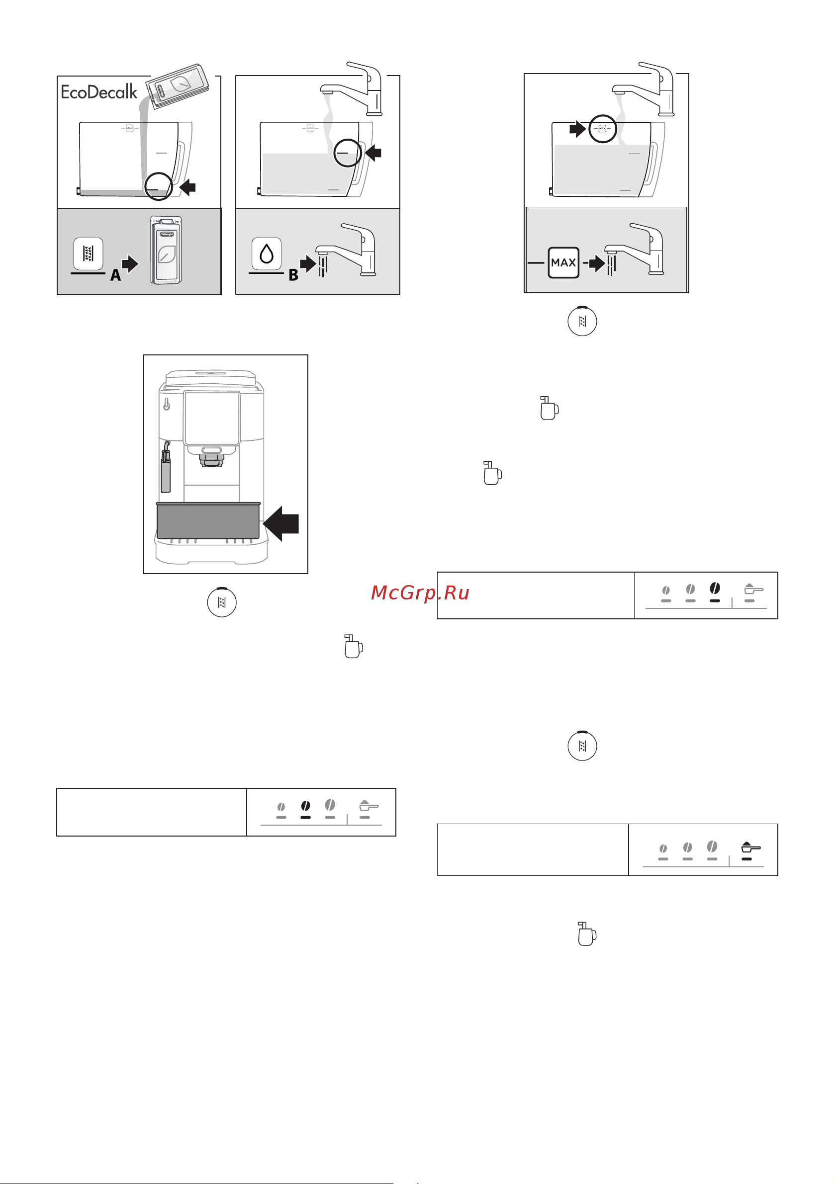 Delonghi Magnifica Start ECAM 220.22 GB Руководство по эксплуатации онлайн [77/0] 881449