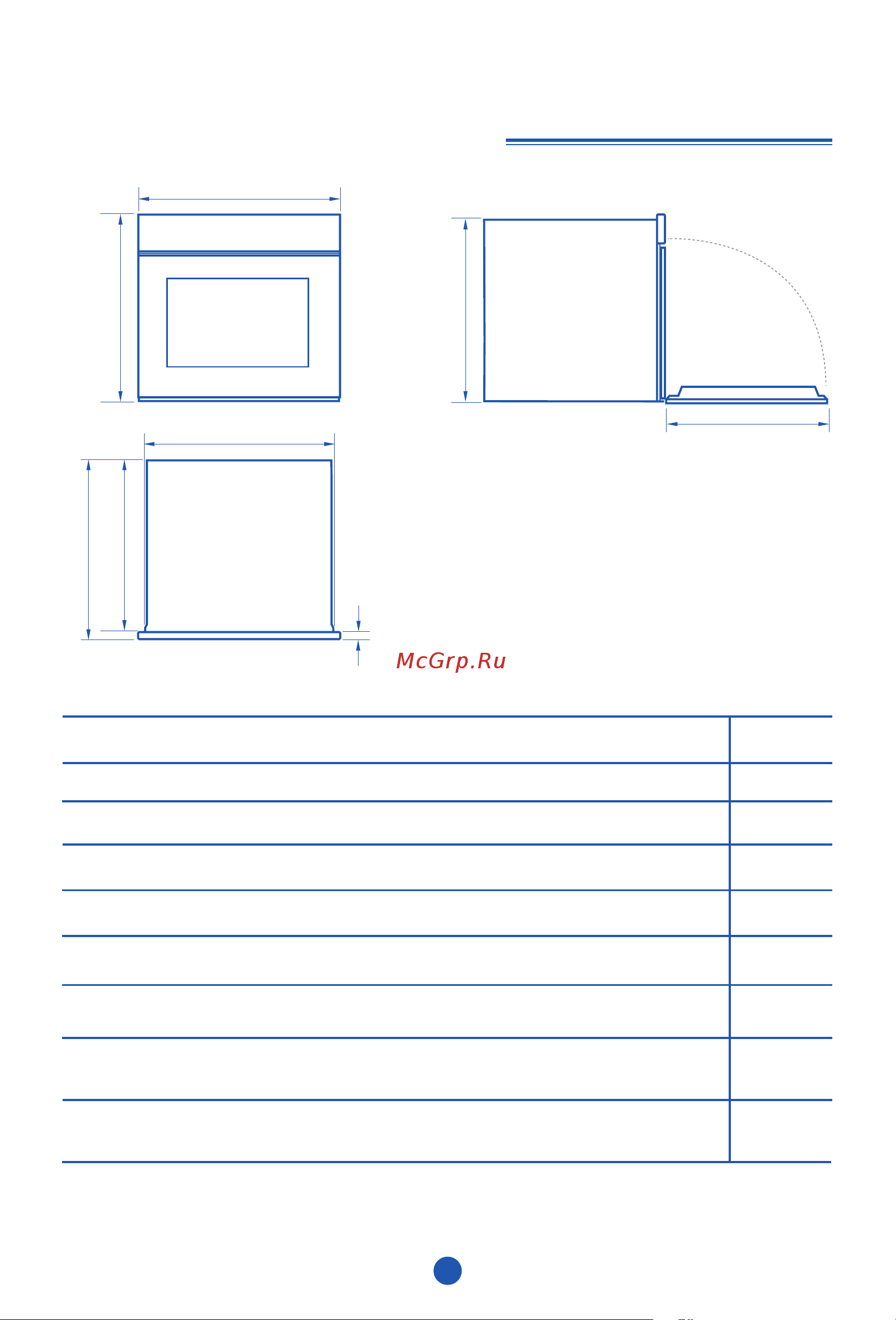 Haier HOQ-F6CASGW [9/215] Габариты и размеры изделия