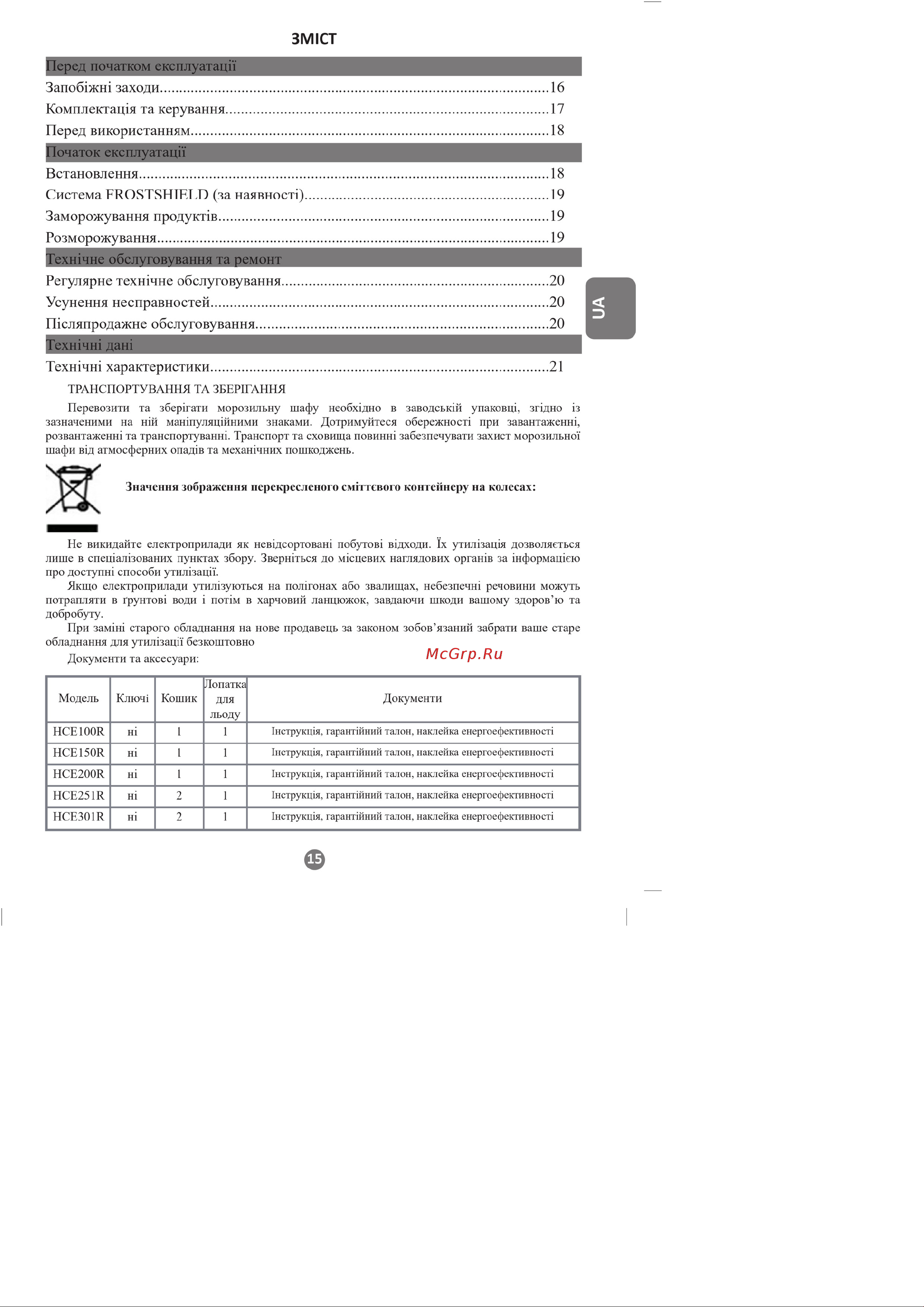 Haier HCE100R Руководство по эксплуатации онлайн [15/28] 783521
