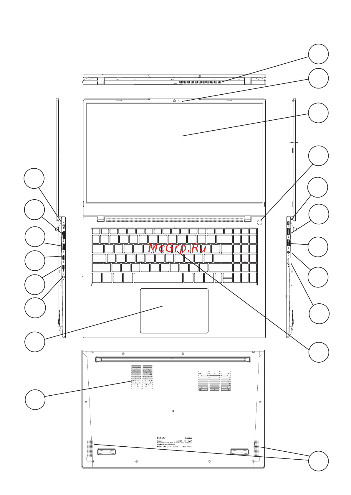 Haier i1550SML JB0B17E00RU [33/39] Зовнішній вигляд ноутбука haier i1550sm i1550sml