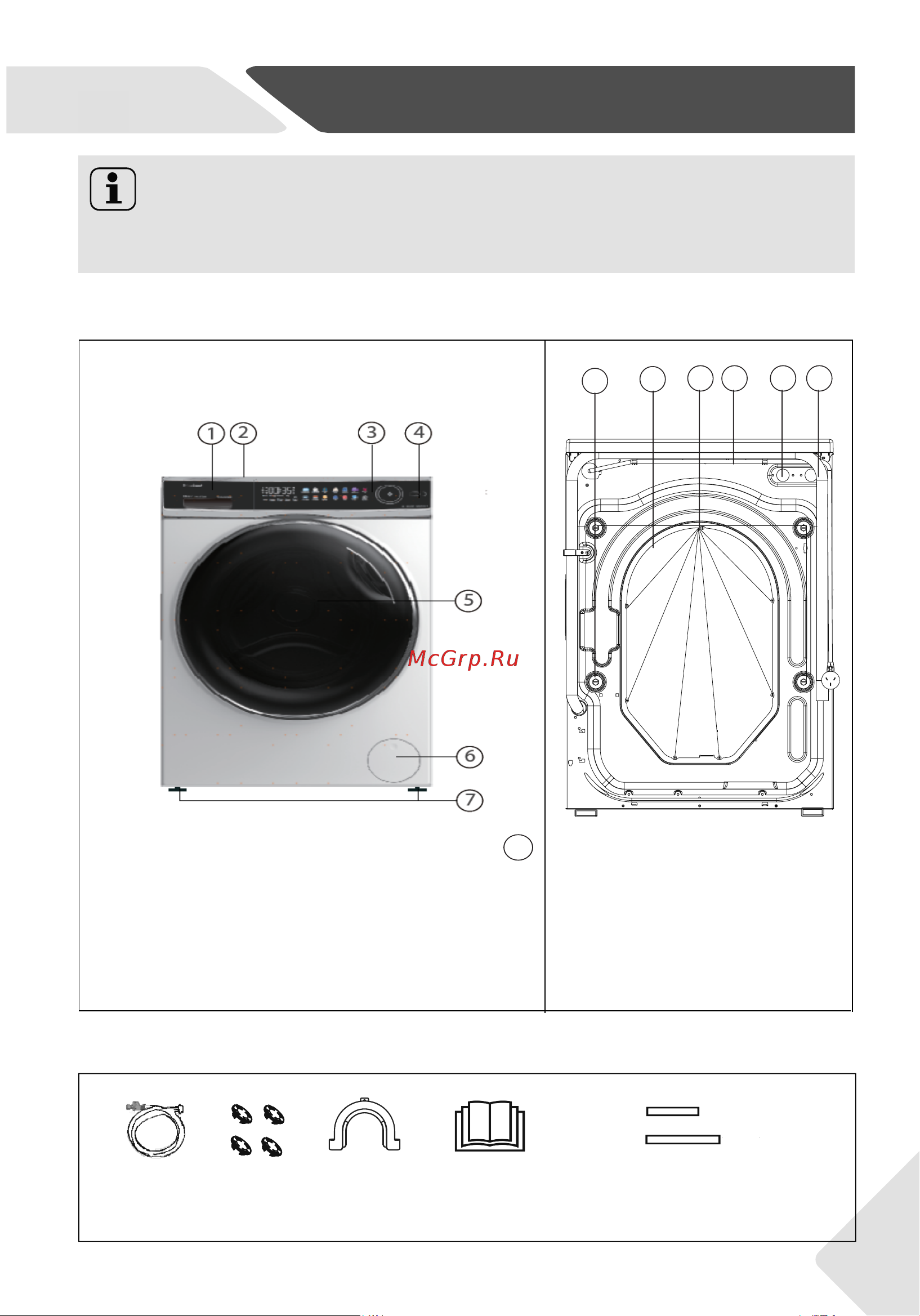 Haier HW80-B14279 [7/98] Из за технических изменений и различных моделей иллюстрации в следующих главах могут отличаться от вашей модели