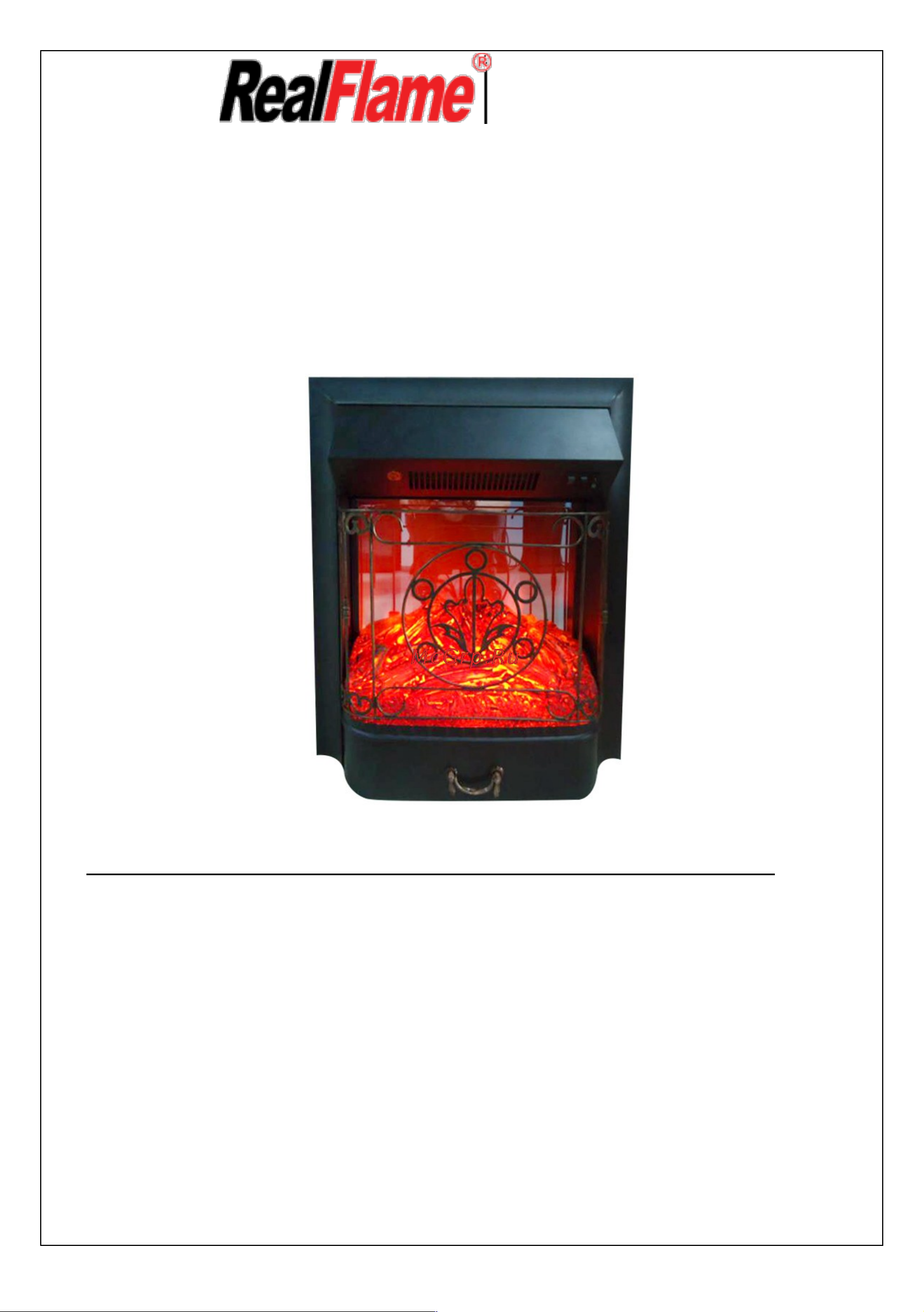 RealFlame Dominica STD/EUG DN + Majestic BL Руководство по эксплуатации онлайн