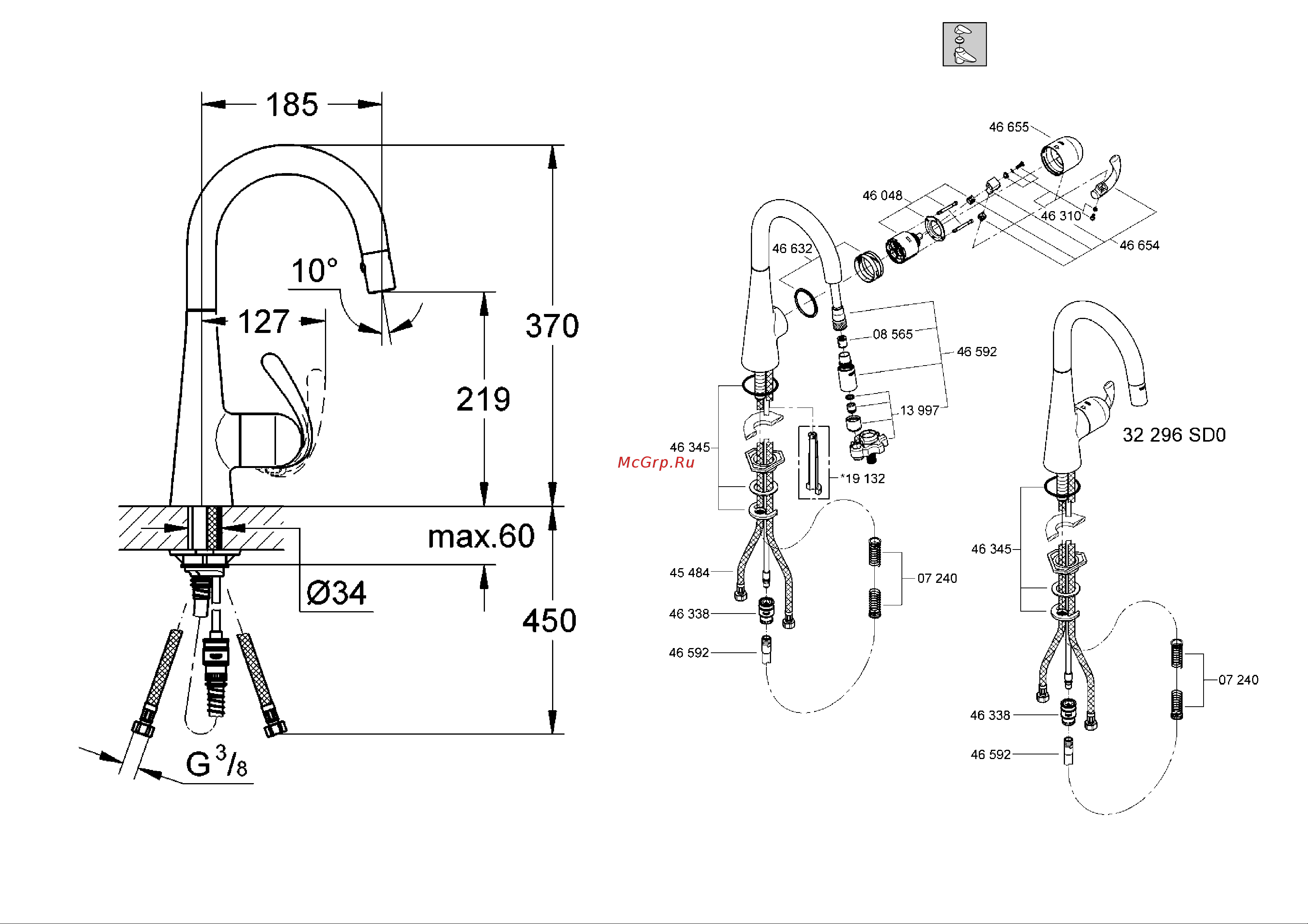 Grohe ZEDRA NEW 32296000 Руководство по эксплуатации онлайн [2/18] 783772