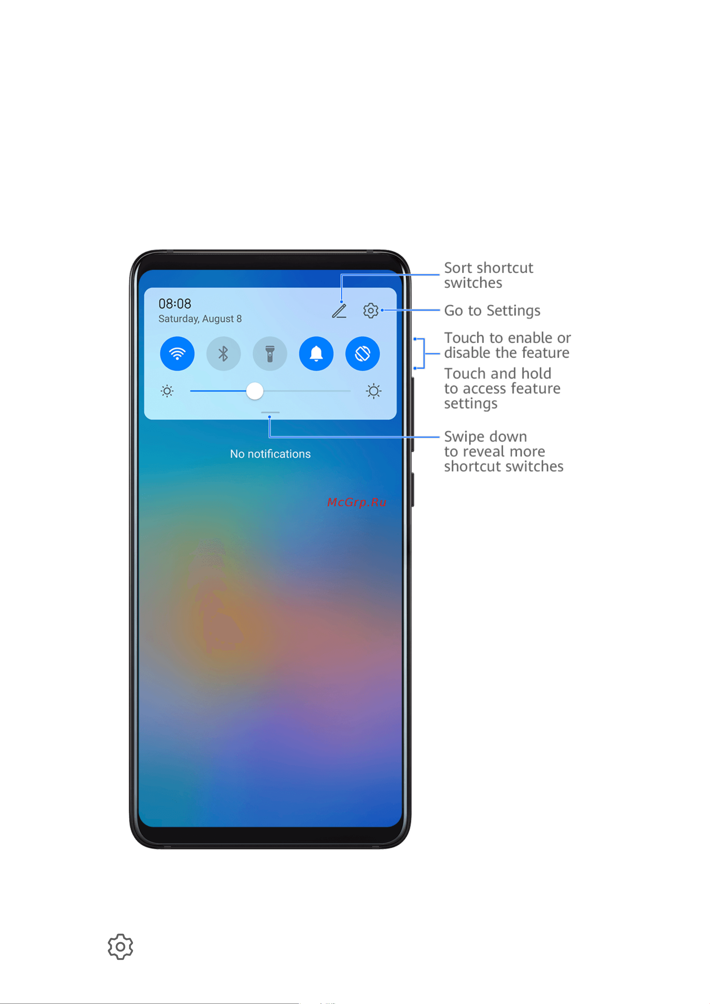 Honor X7 4/128GB Titanium Silver (CMA-LX1) [11/81] Use shortcut switches