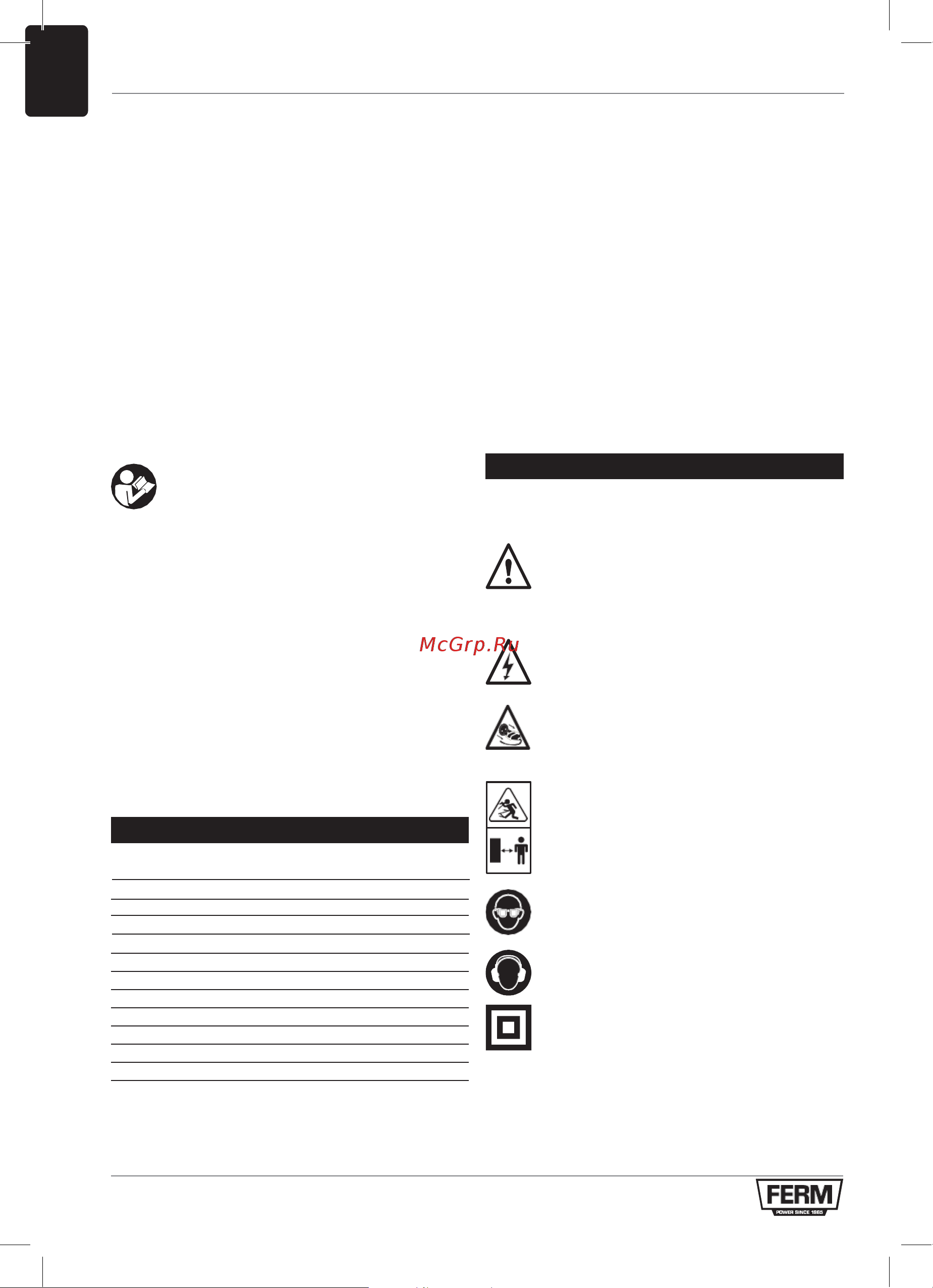 FERM TSM1033 [6/28] Safety instructions