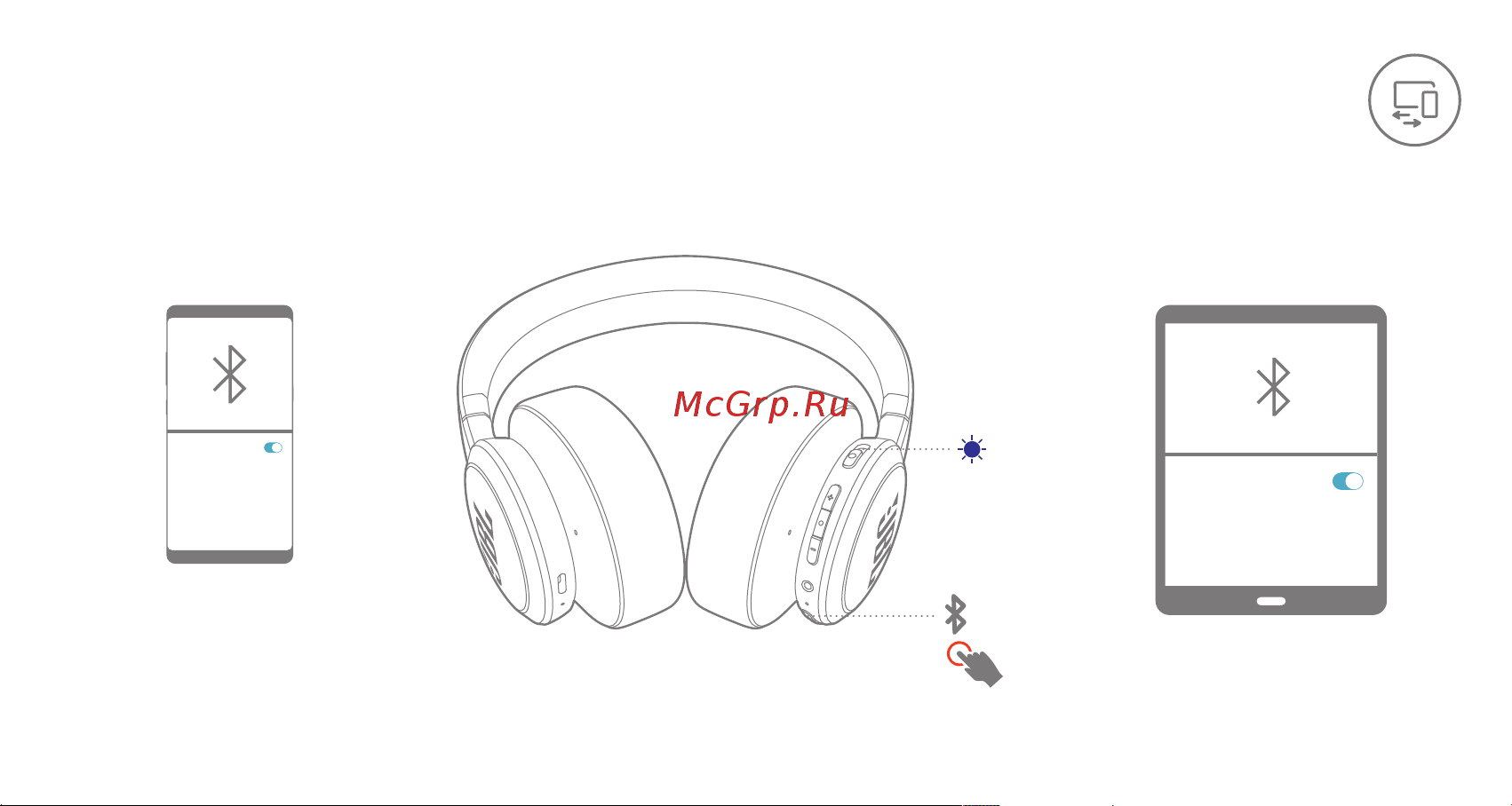JBL Live 660NC Blue [5/28] Multi point connection