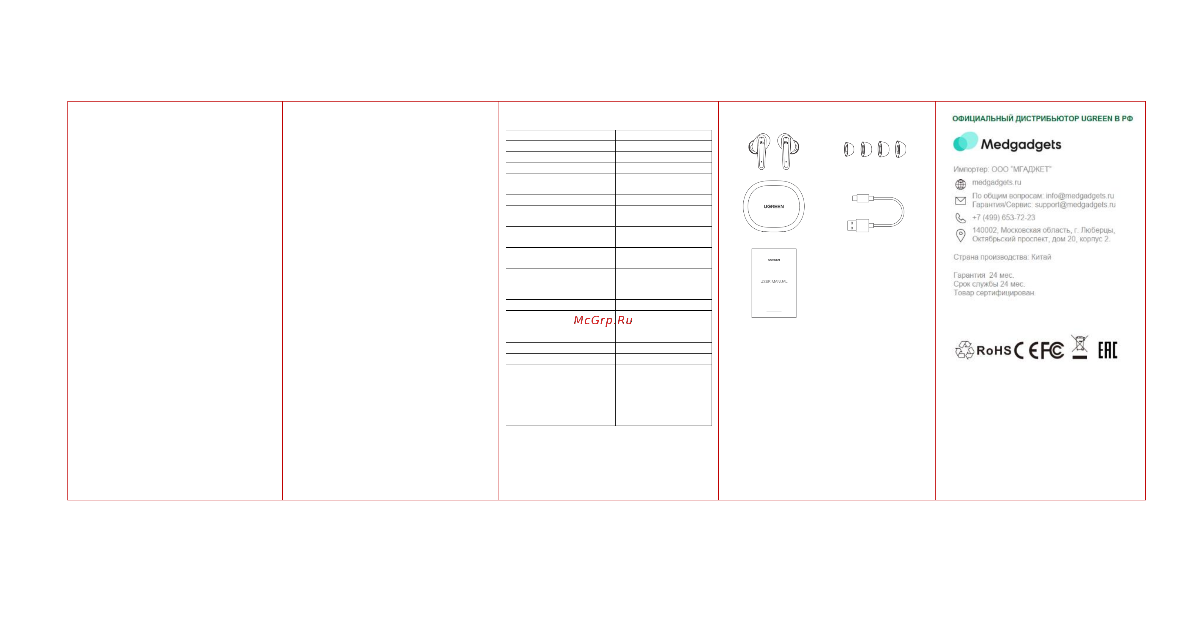 uGreen HiTune T1 (80650) [3/3] Технические характеристики