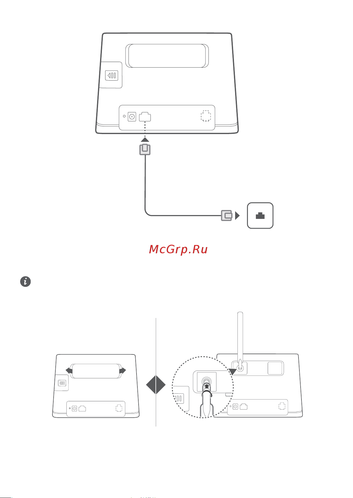 Huawei B311-221 51060HWK [6/14] Установка внешней антенны