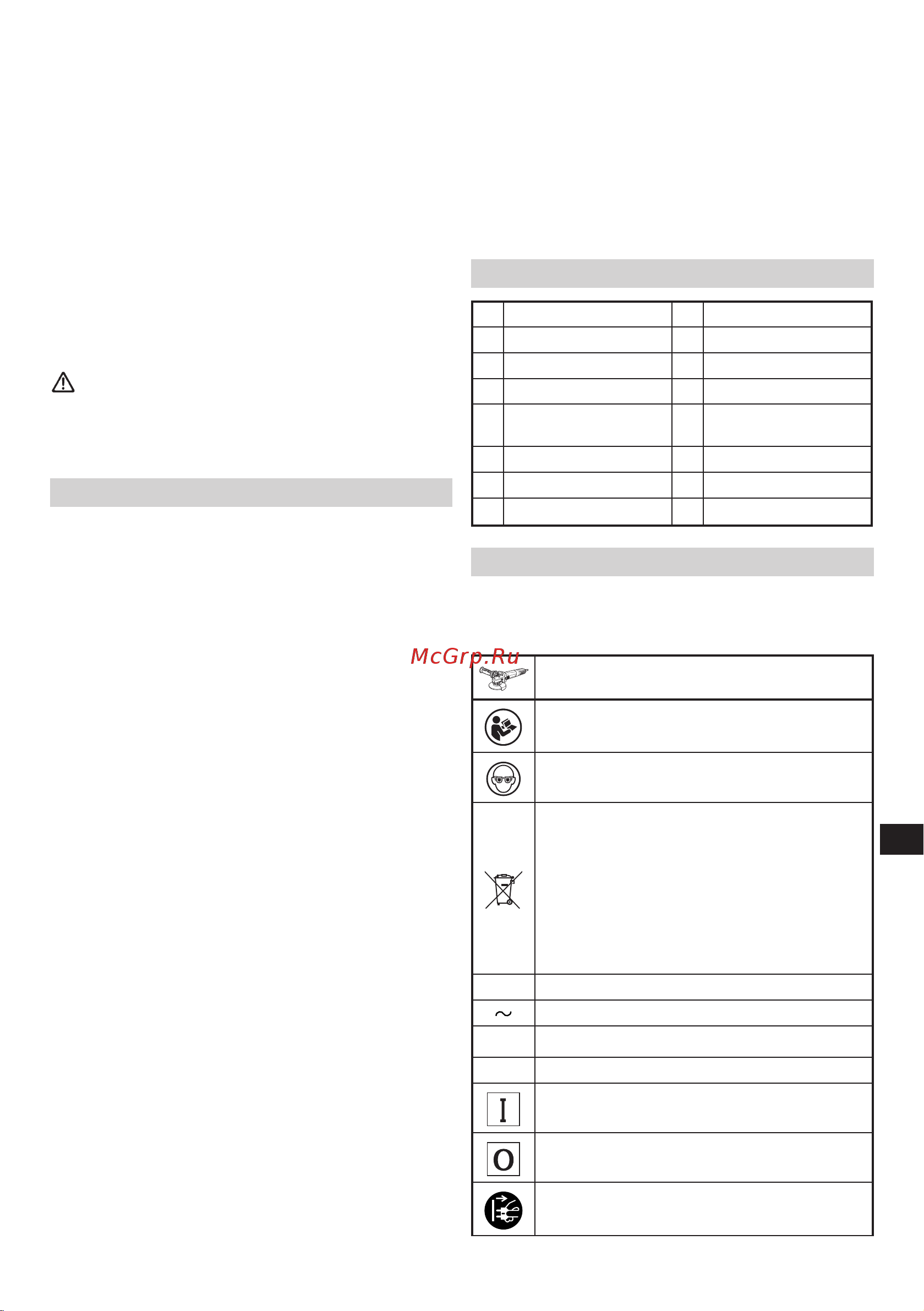 Hikoki G13VE [111/156] Názvy dielov obr 1 obr 9