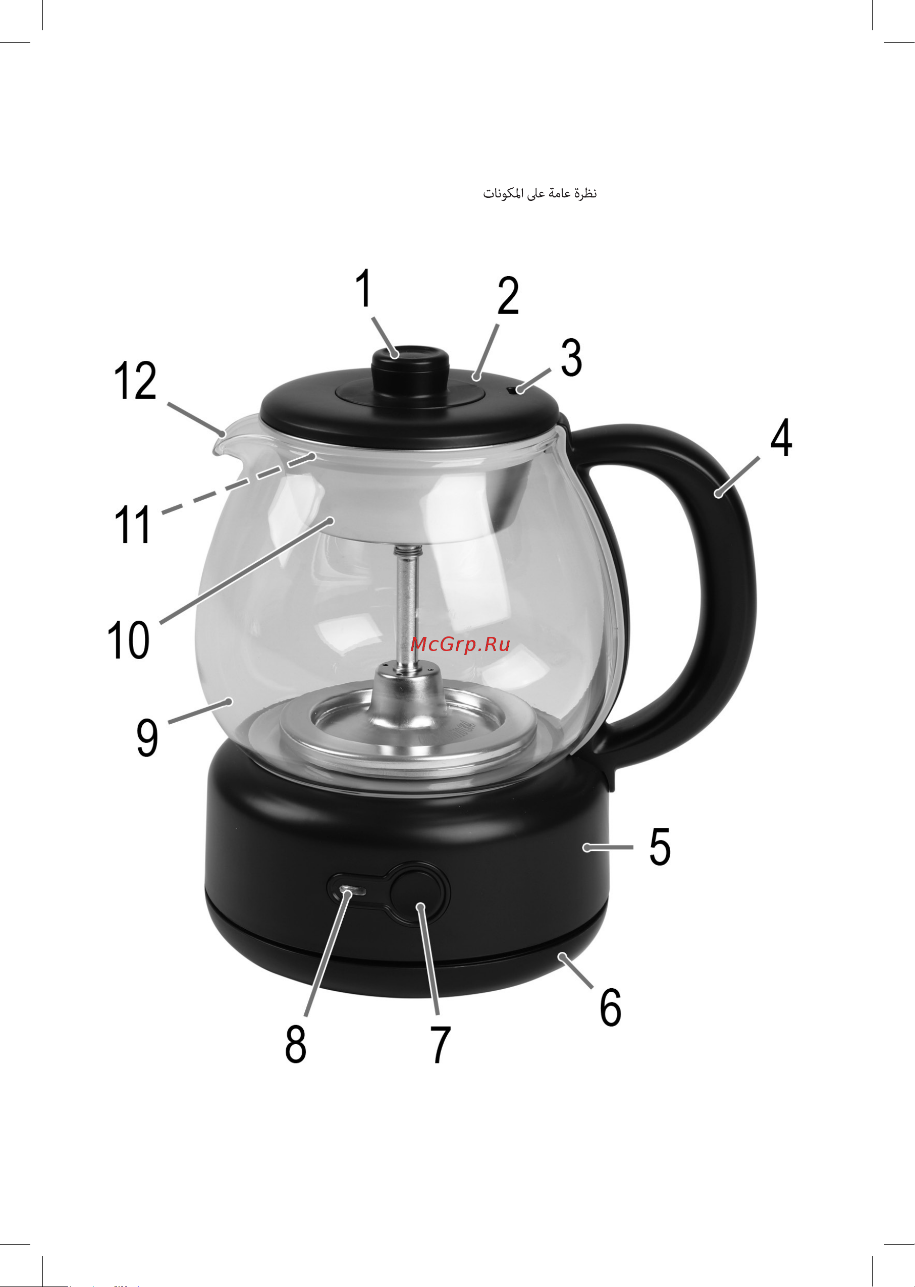 Clatronic TK 3715 чёрный [3/58] Übersicht der bedienelemente