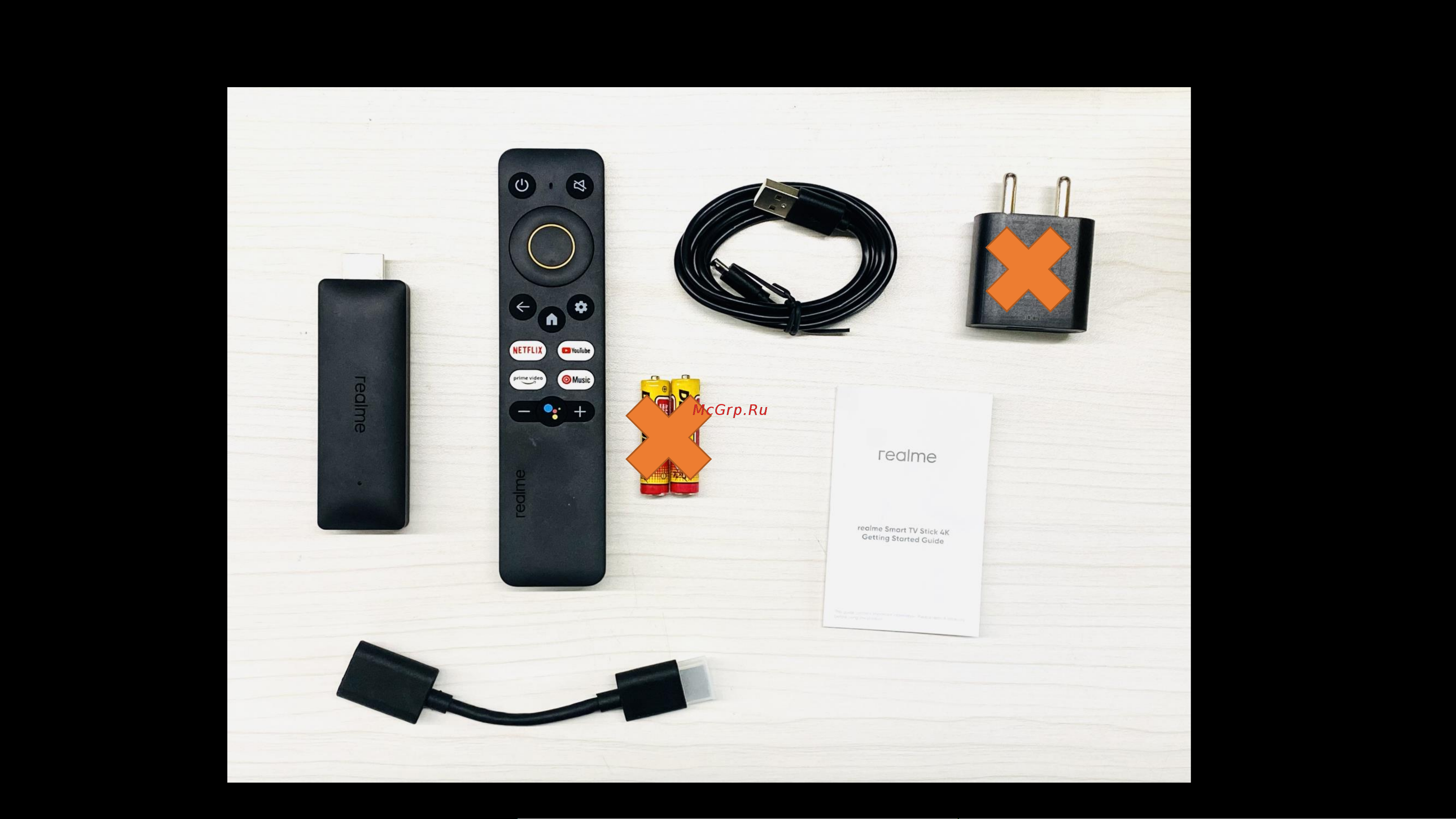 Realme 4K Smart Google TV Stick Black (RMV2105) [5/24] Packing list