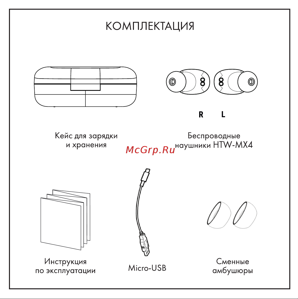 Hiper TWS SMART White (HTW-MX23) Руководство по эксплуатации онлайн [2/11] 784339