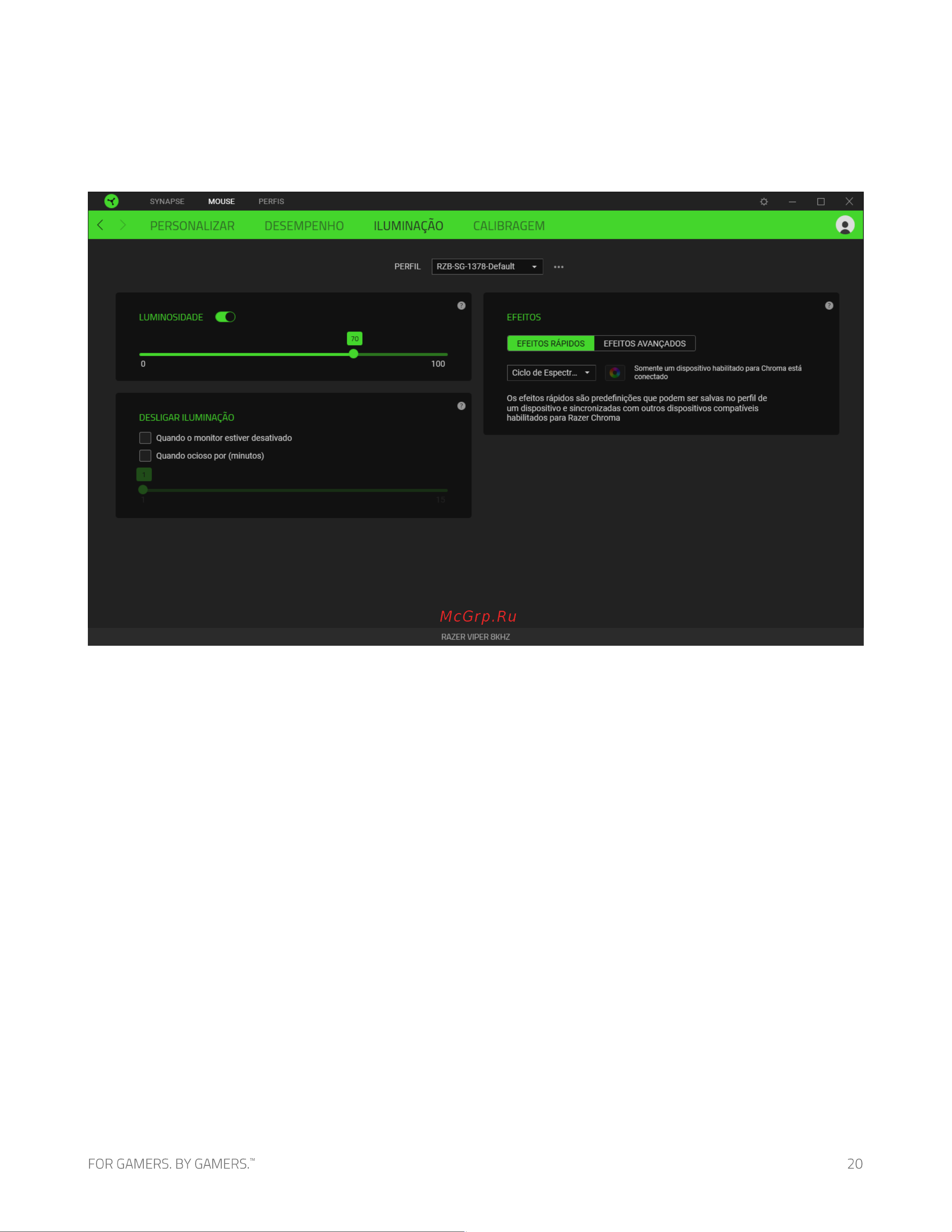 Razer Viper 8KHz (RZ01-03580100-R3M1) Руководство по эксплуатации онлайн [21/0] 887346