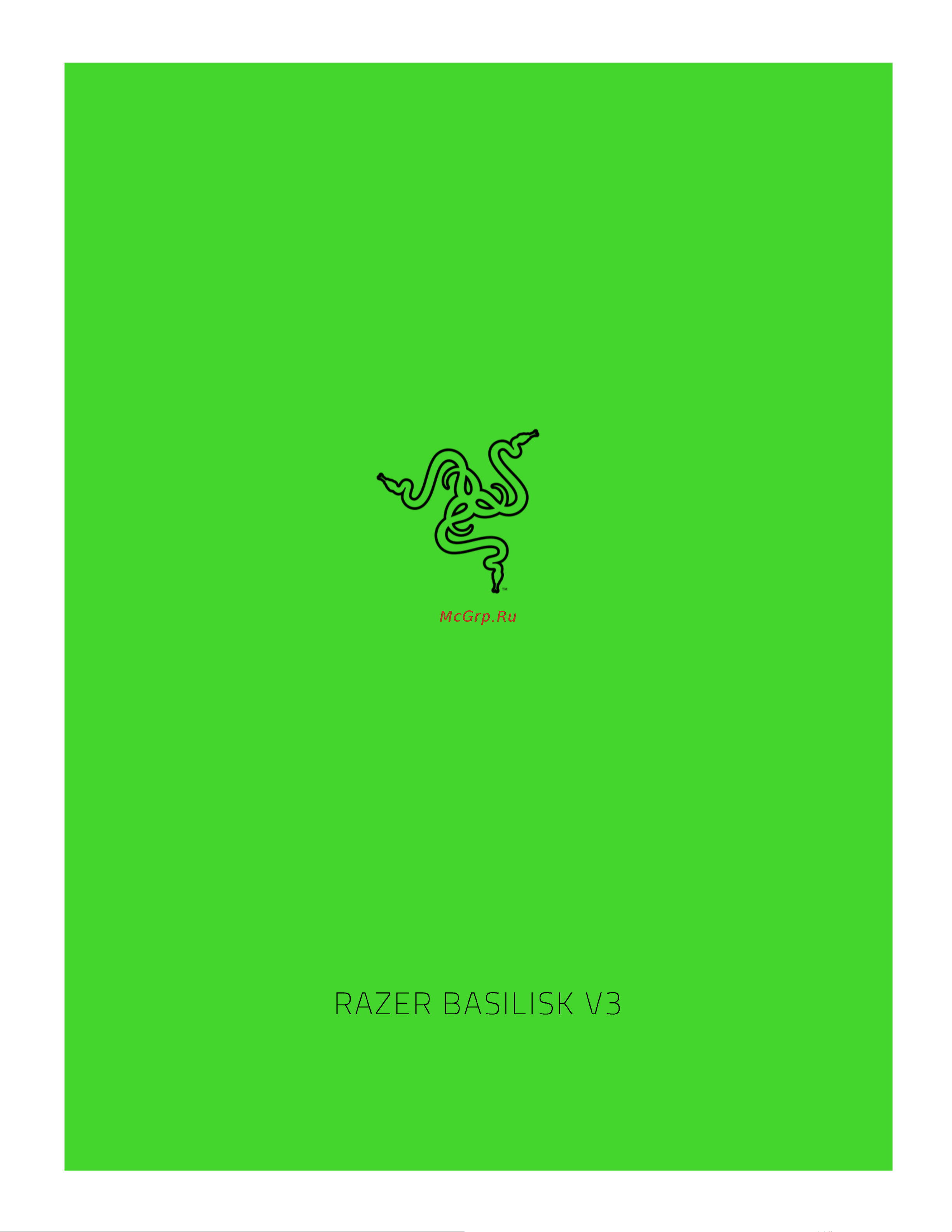 Razer Basilisk V3 RZ01-04000100-R3M1 Руководство по эксплуатации онлайн
