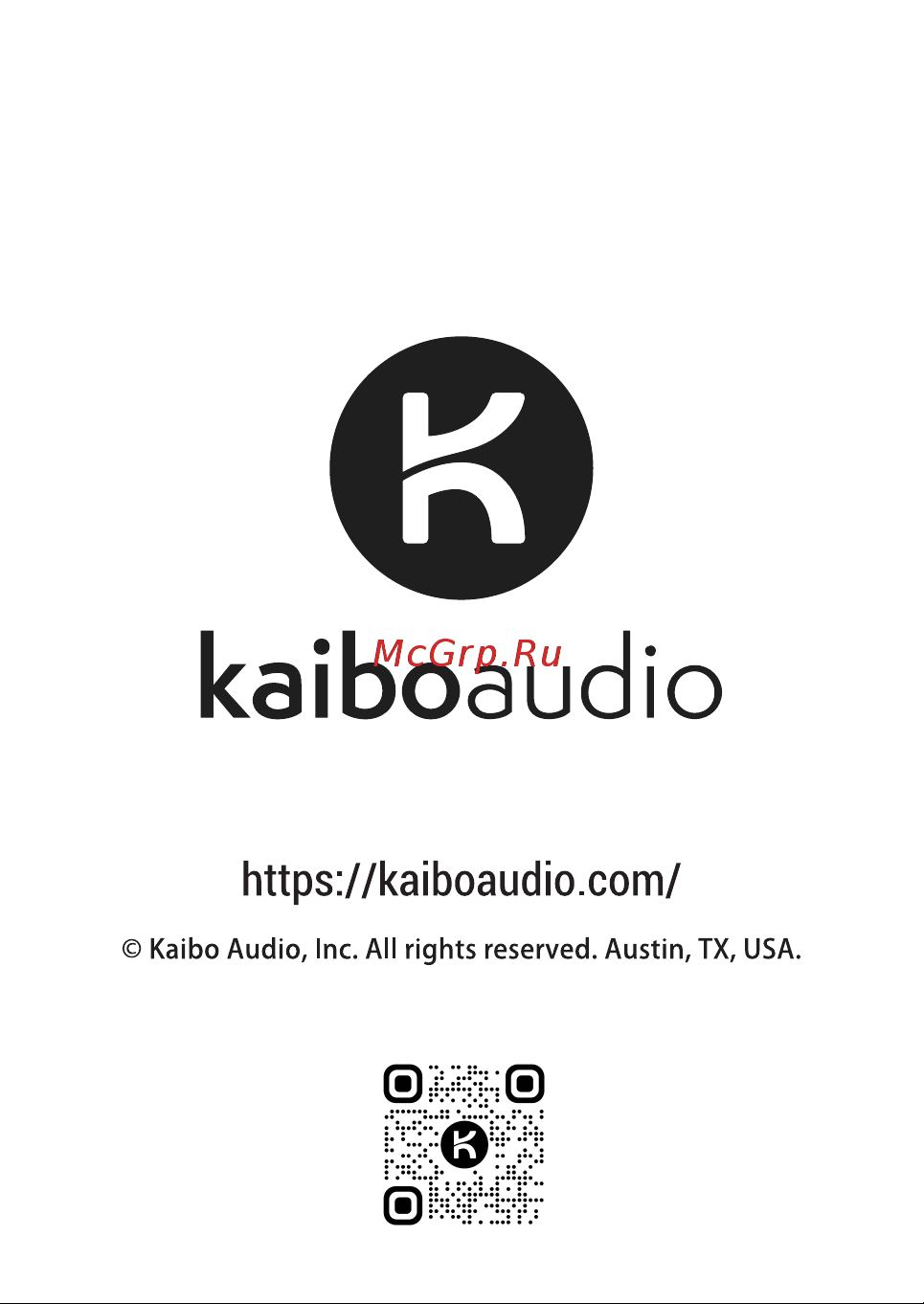 KaiboAudio Verse Red (KBO003) Руководство по эксплуатации онлайн [6/6] 784465