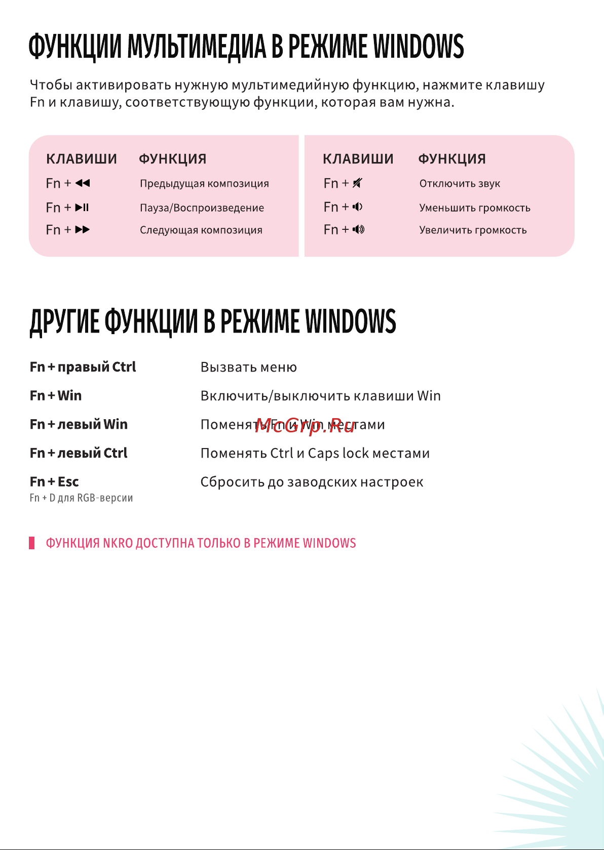 Varmilo Eucalyptus VXB67 (EC V2 Violet) Руководство по эксплуатации онлайн [3/4] 784473