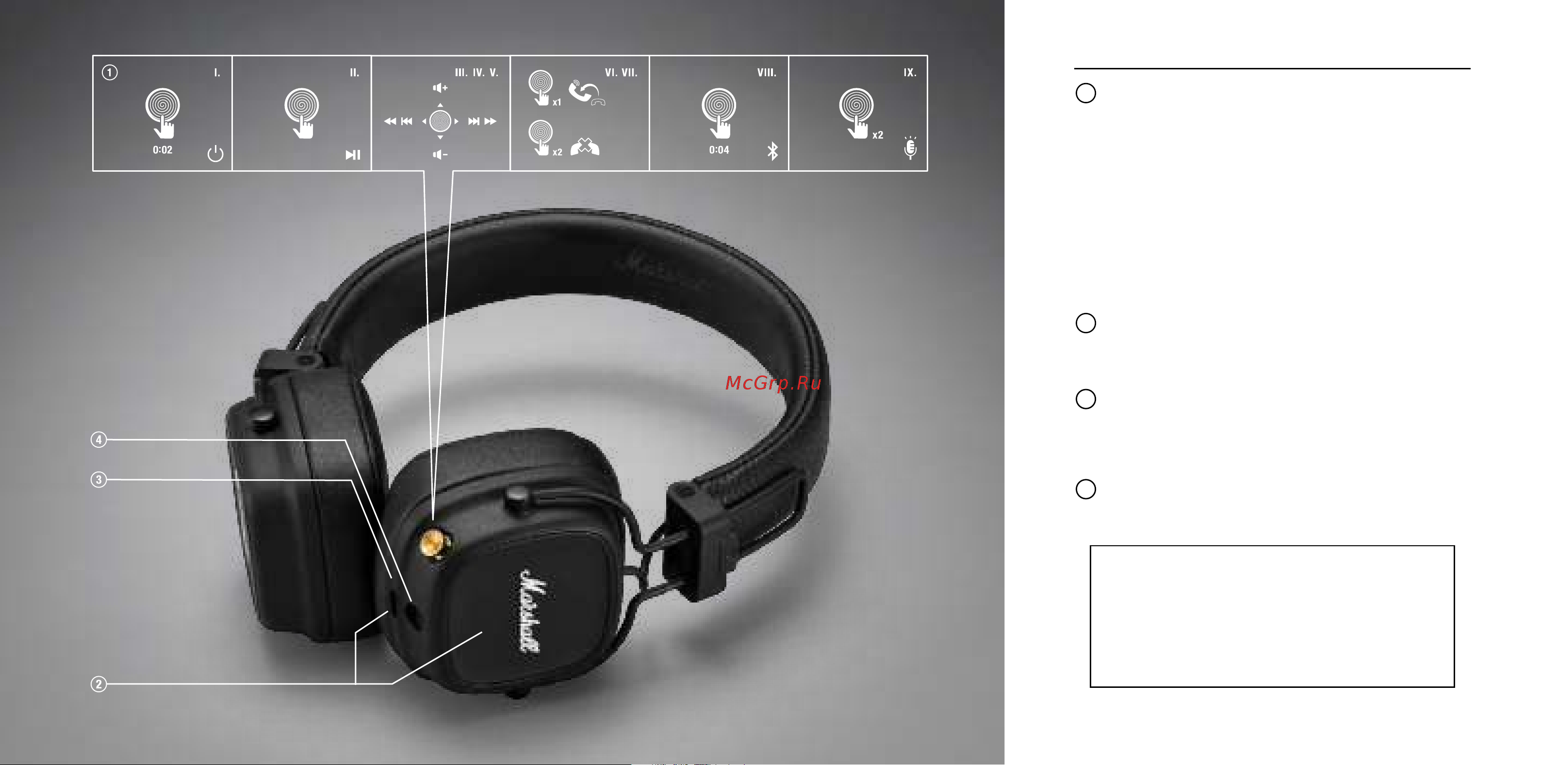 Marshall Major IV Black [18/39] Bahasa indonesia