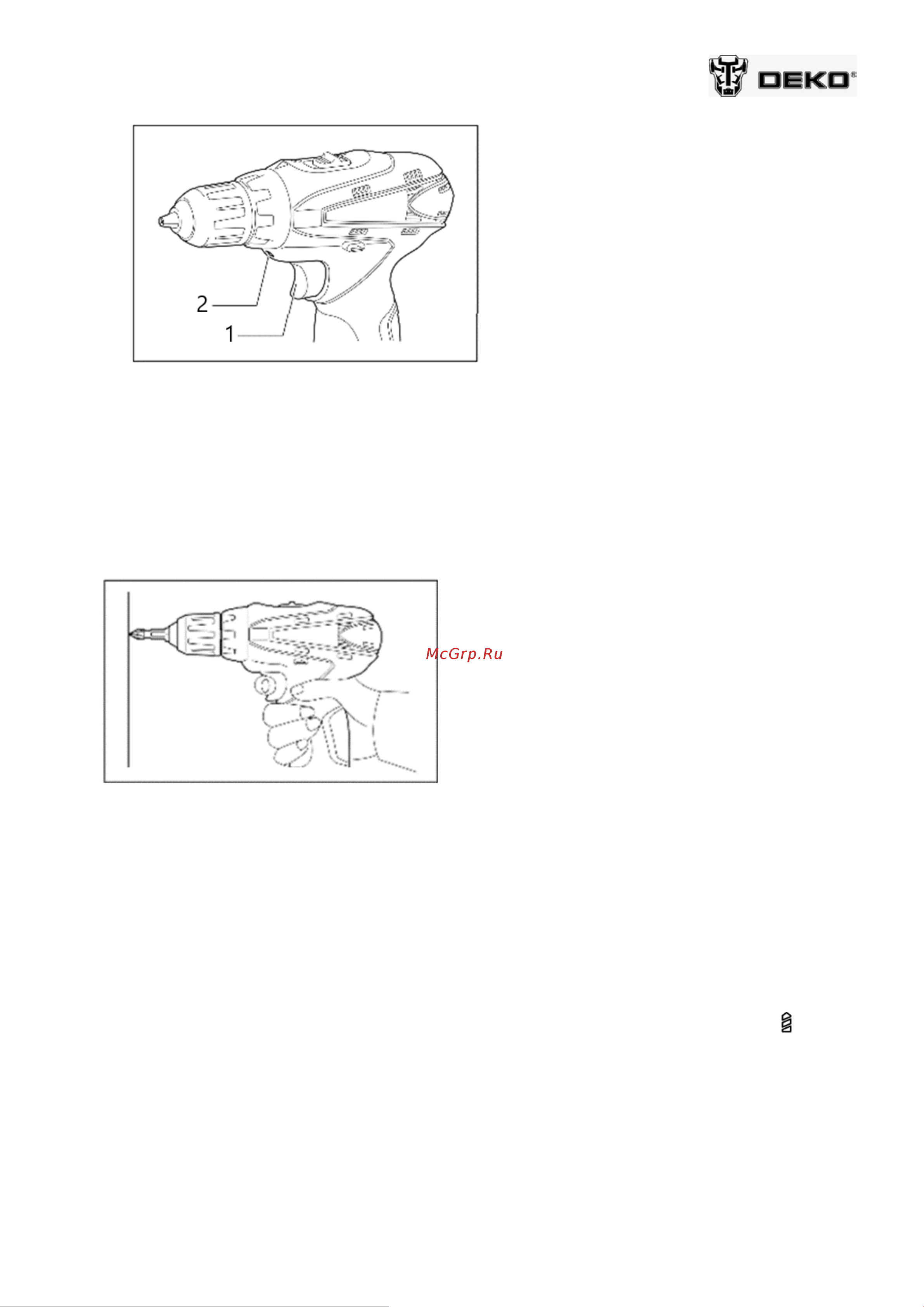 Deko GCD12DU3 104 tools + case [8/11] Сверление дерева