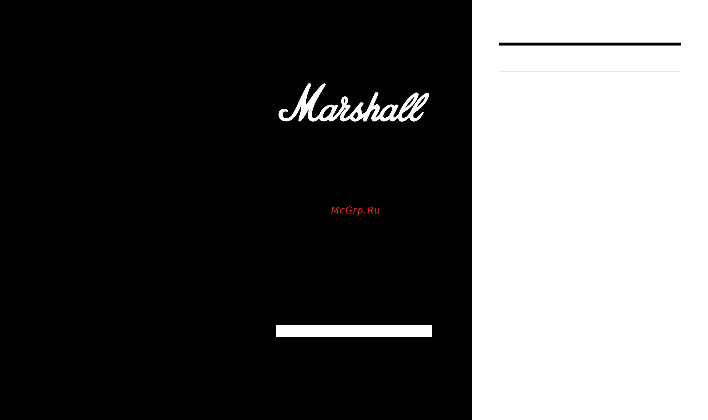 Marshall Minor III Black Руководство по эксплуатации онлайн