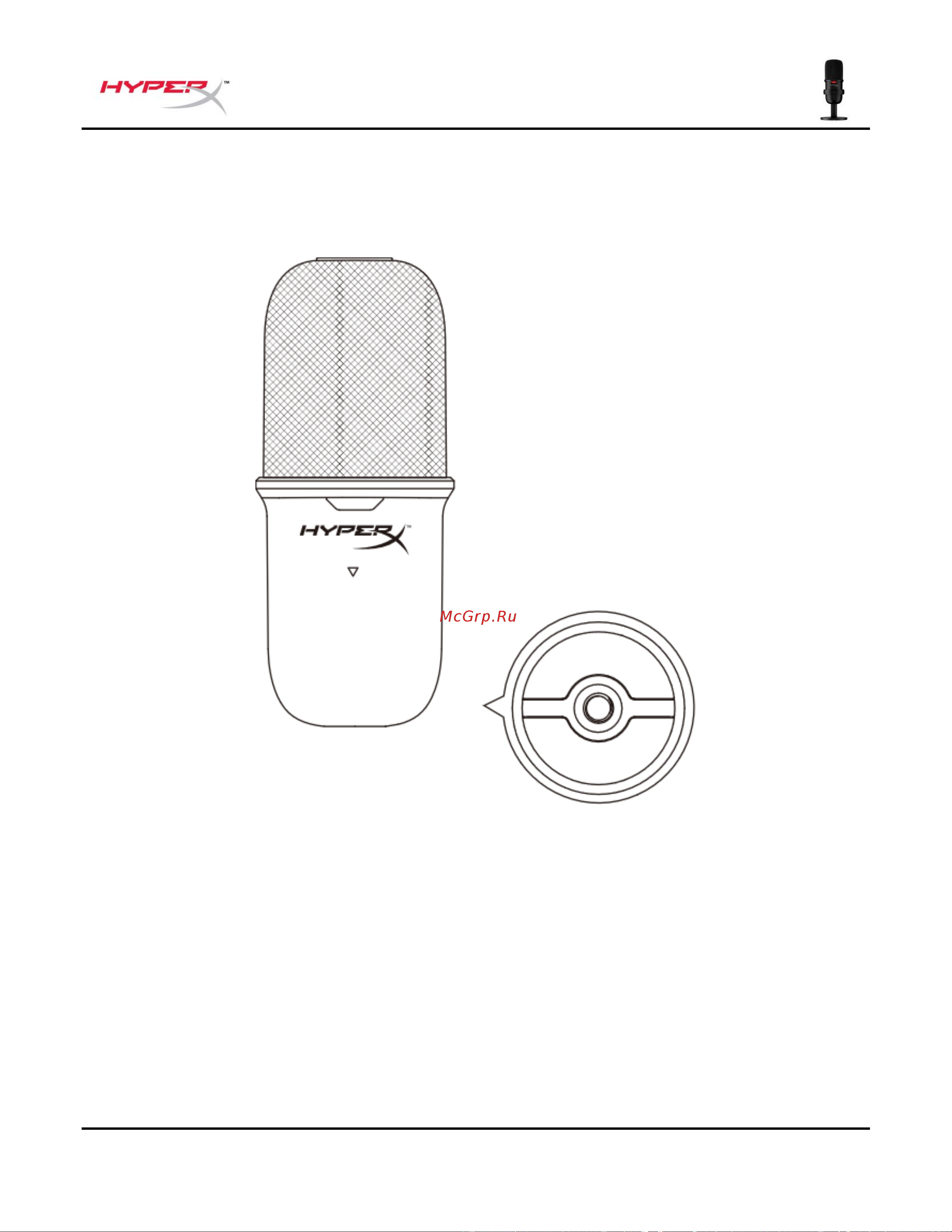 HyperX SoloCast White [156/193] Sử dụng giá micrô