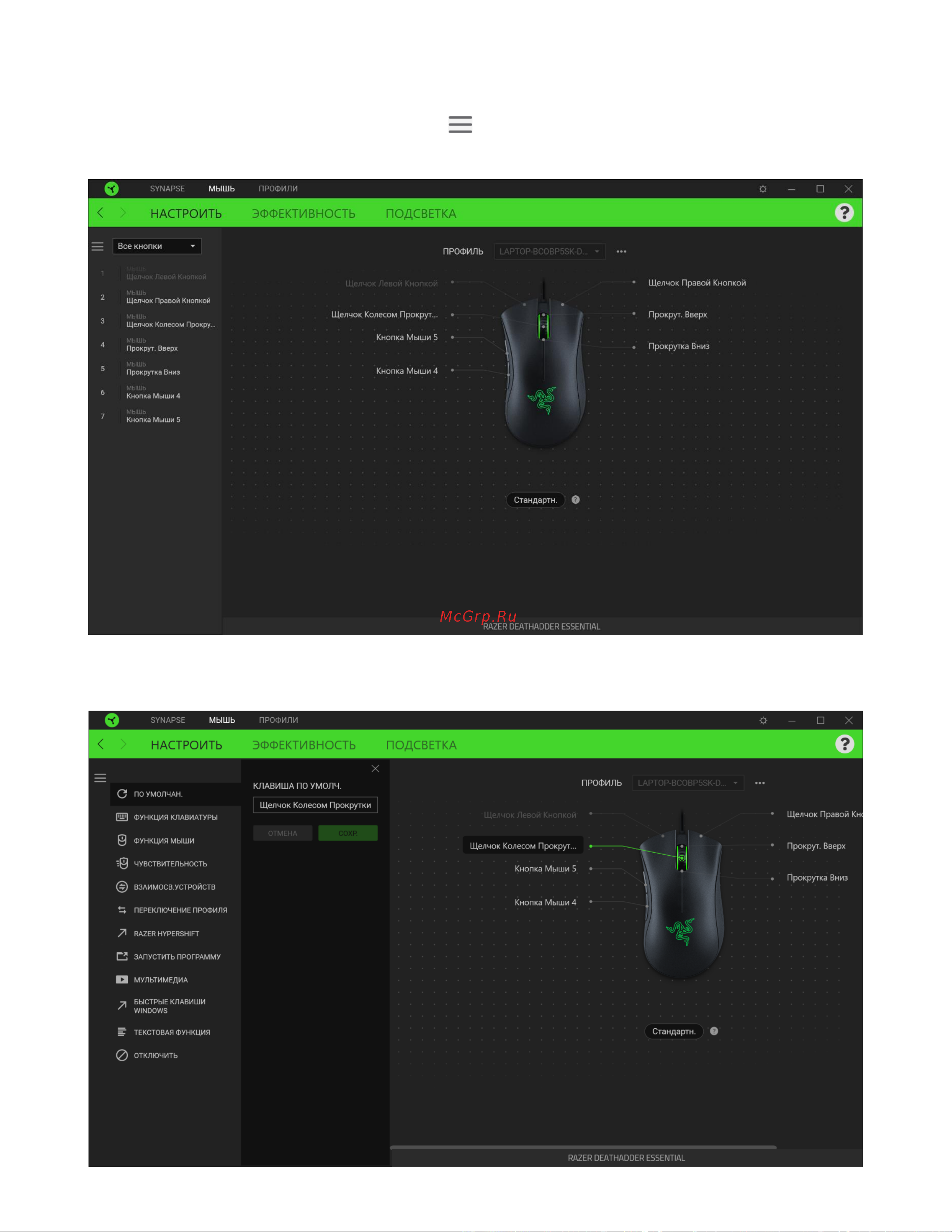 Razer DeathAdder Essential (RZ01-03850100-R3M1) Руководство по эксплуатации онлайн [13/27] 784588