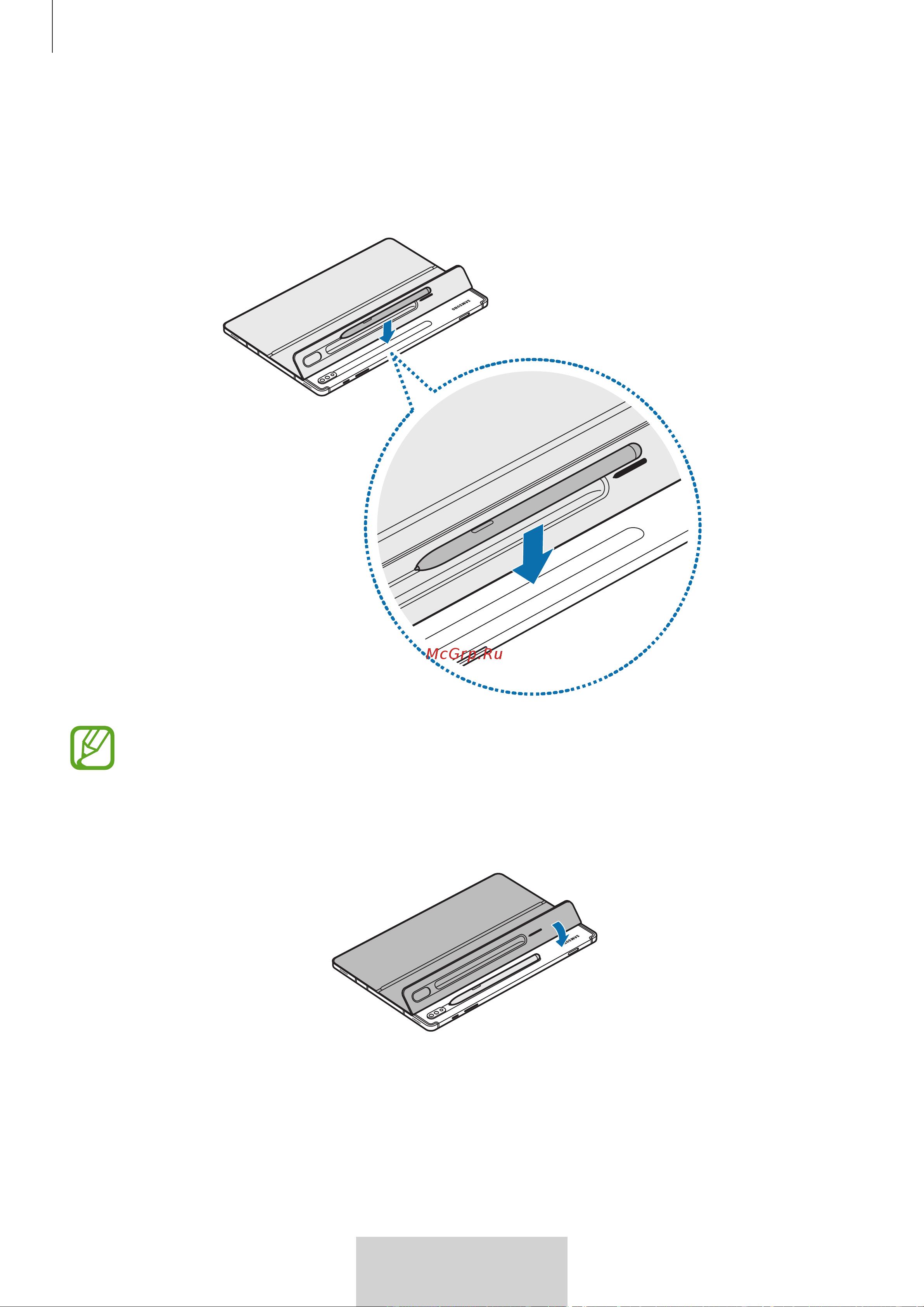 Samsung с клавиатурой Tab S8 | S7 Black (T870) [11/363] Storing the s pen