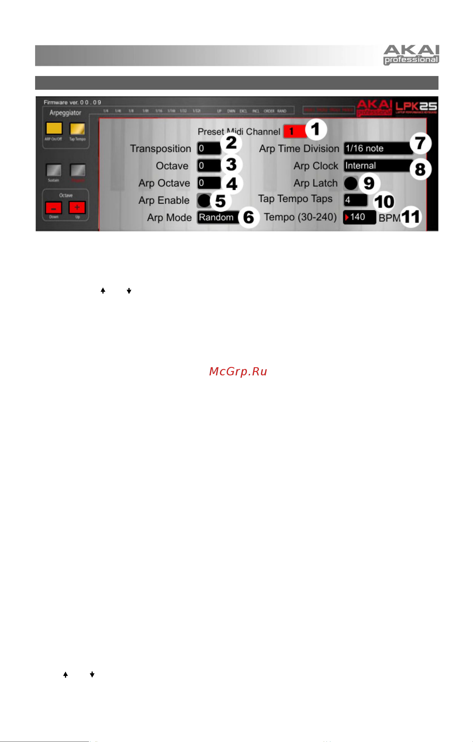 AKAI PRO LPK25 [4/7] Редактирование пресетов