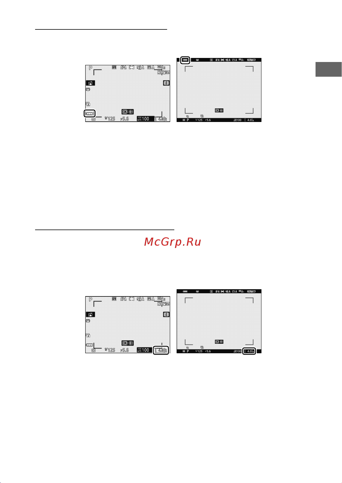 Nikon Z 50 Body Black [29/80] Уровень заряда батареи