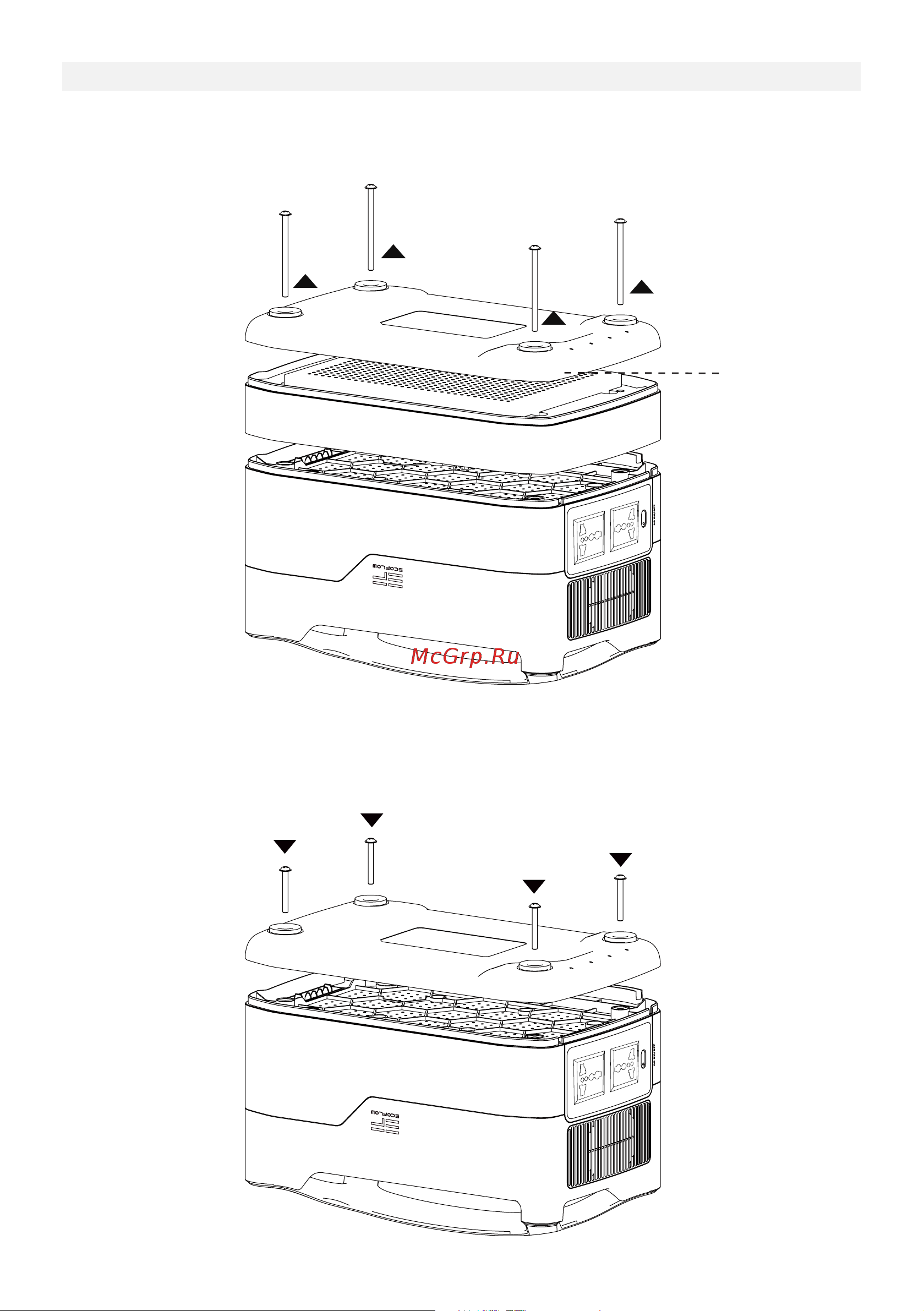 Ecoflow RIVER (Max EF4 Max) [61/132] Disinstallare il modulo batteria supplementare