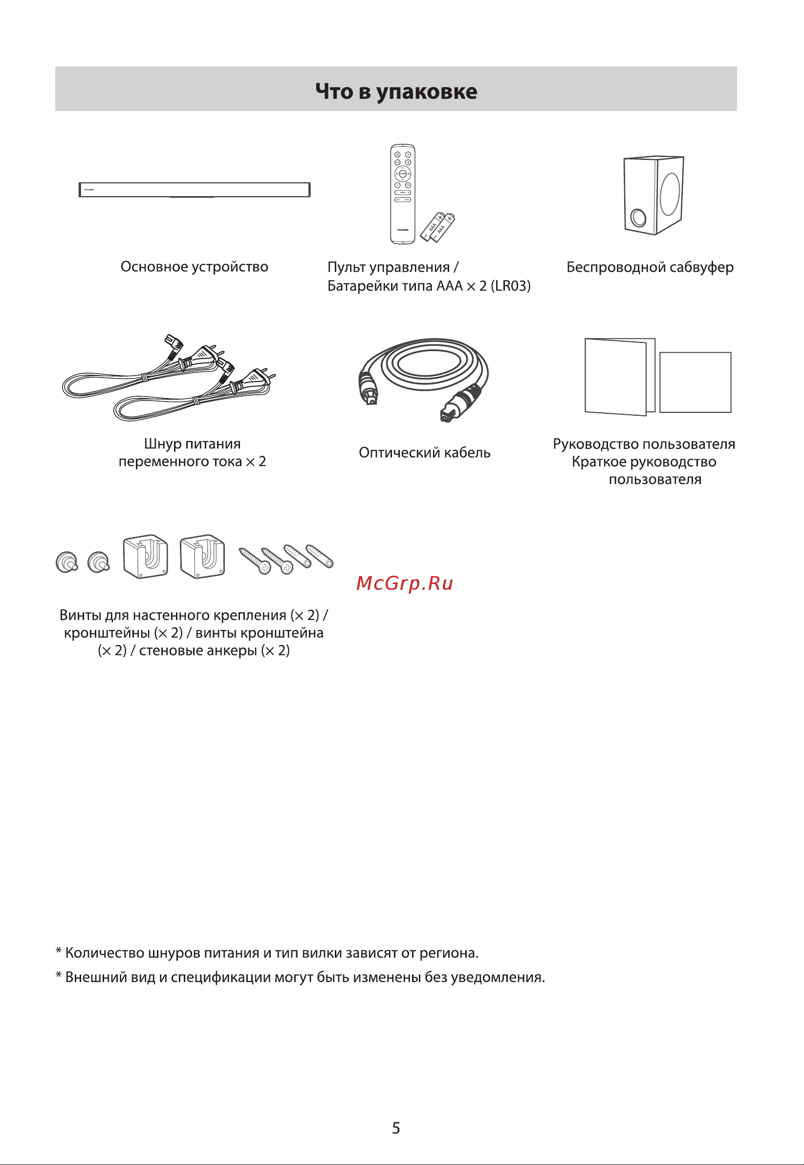Toshiba TS218 Руководство по эксплуатации онлайн [5/32] 785031