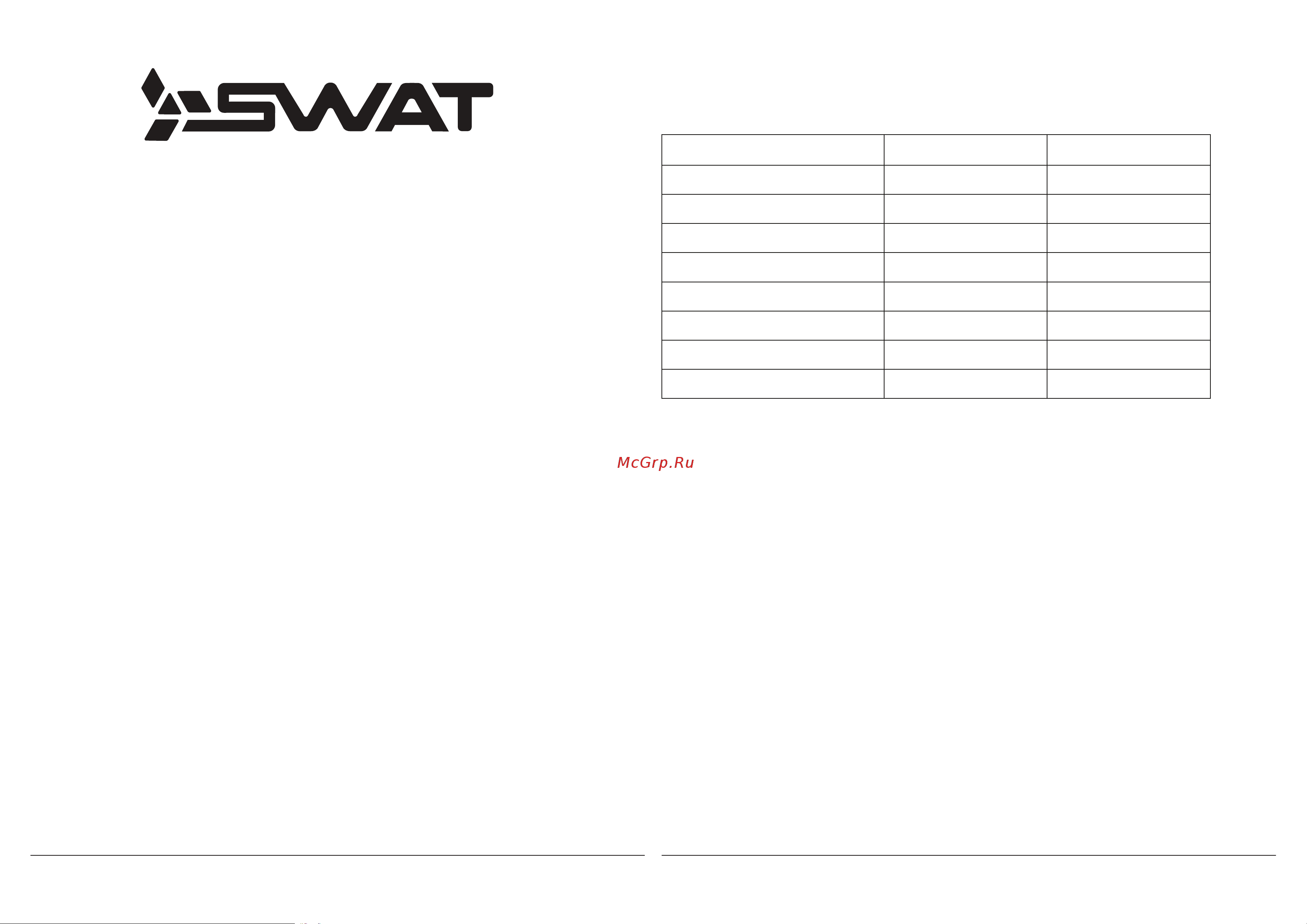 SWAT SP PRO-65 [2/2] Благодарим вас за выбор акустики swat