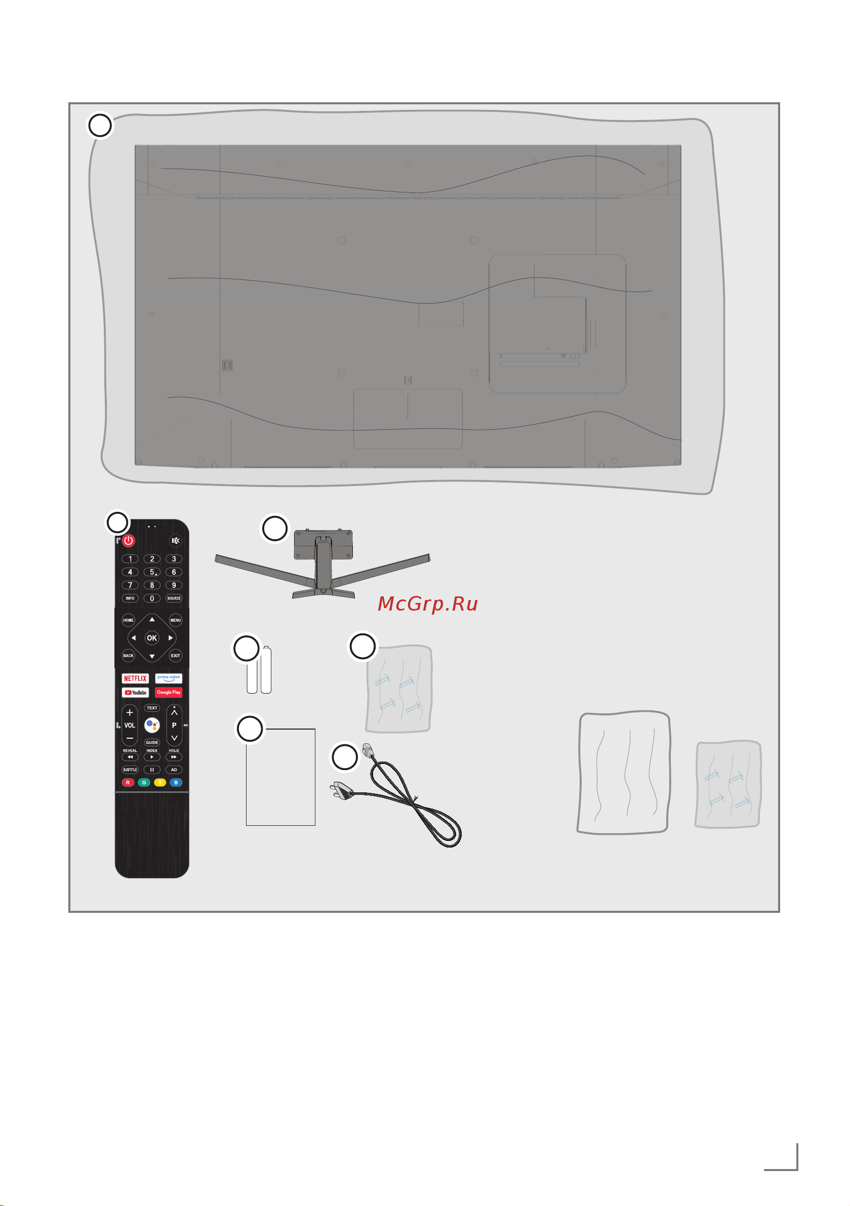 Grundig 65 GGU 7970A [9/125] Дополнительные аксессуары
