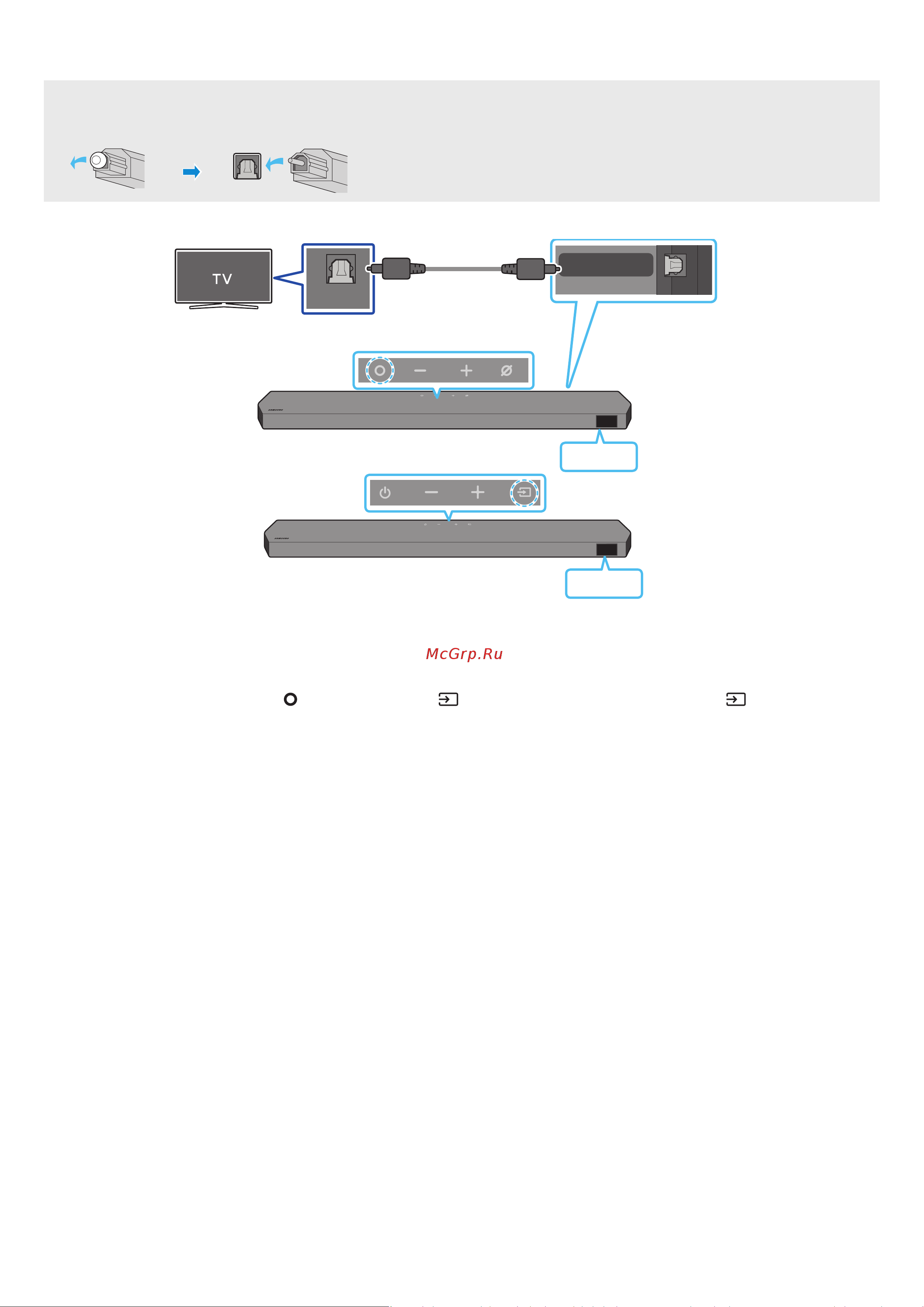 Samsung HW-Q930B/ZN [19/126] Подключение с помощью оптического кабеля