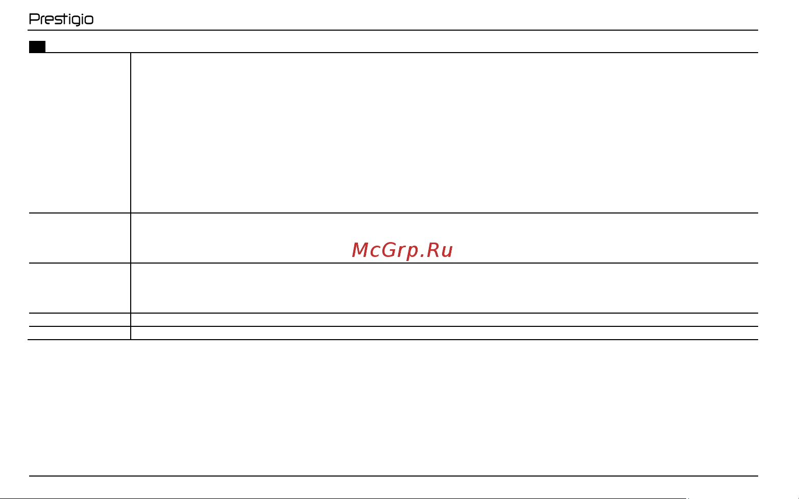 Prestigio PCDVRR490GPS [14/104] Ru общая информация