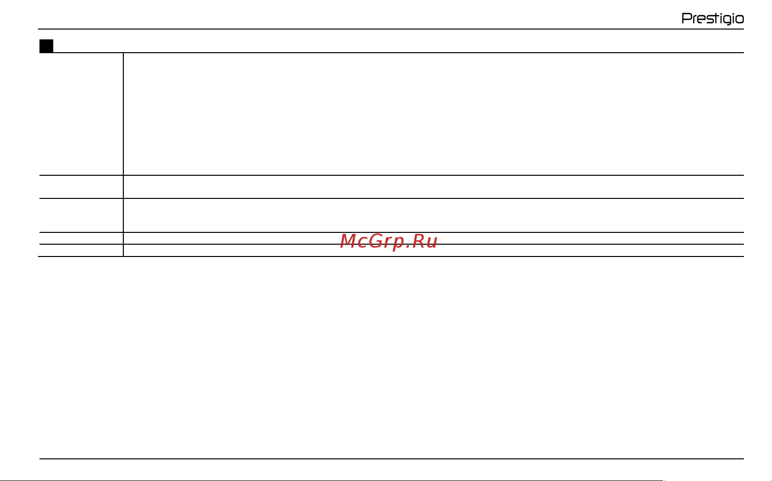 Prestigio PCDVRR430W [89/104] Sr опште информације