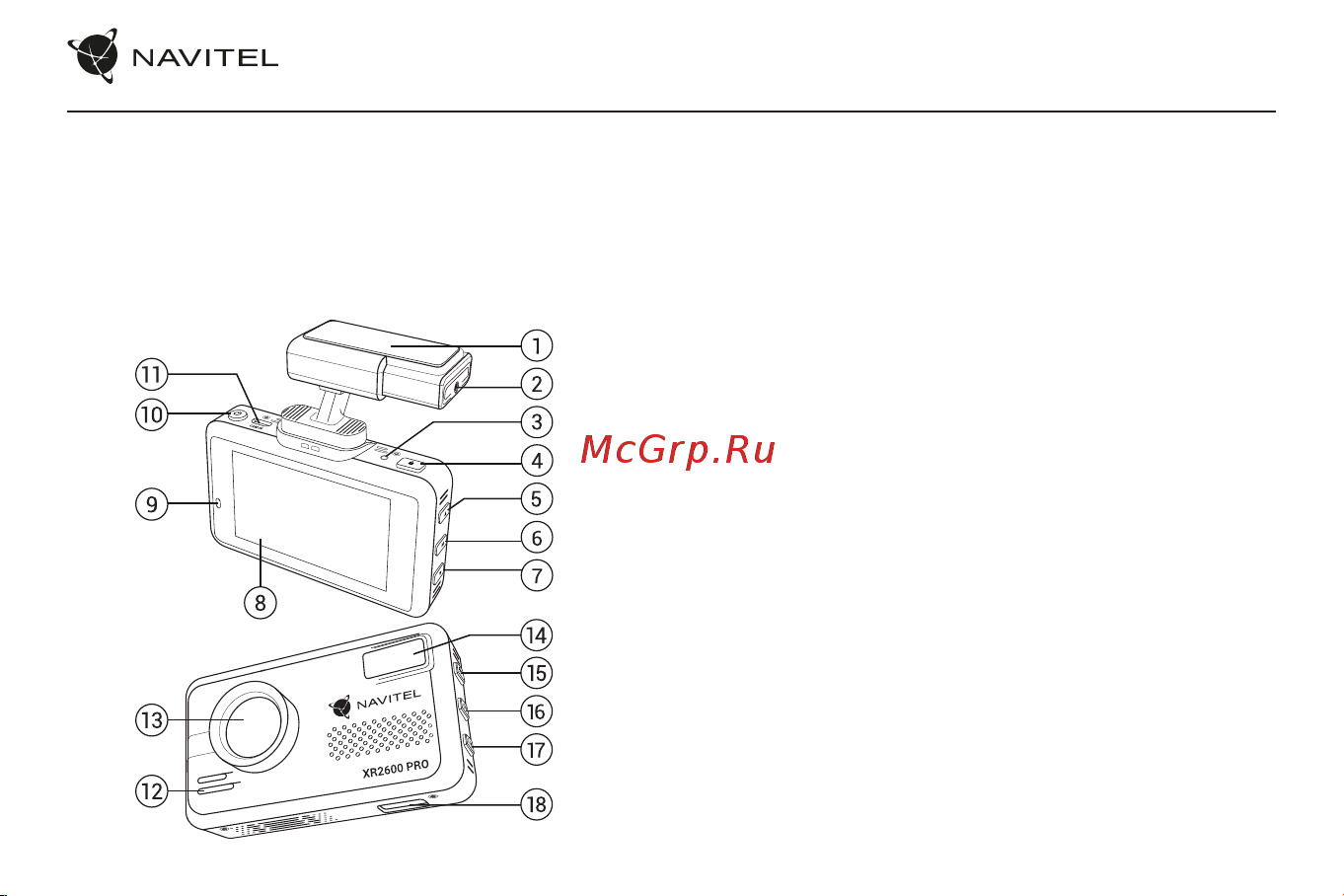 Navitel XR2600PRO [20/29] Введення